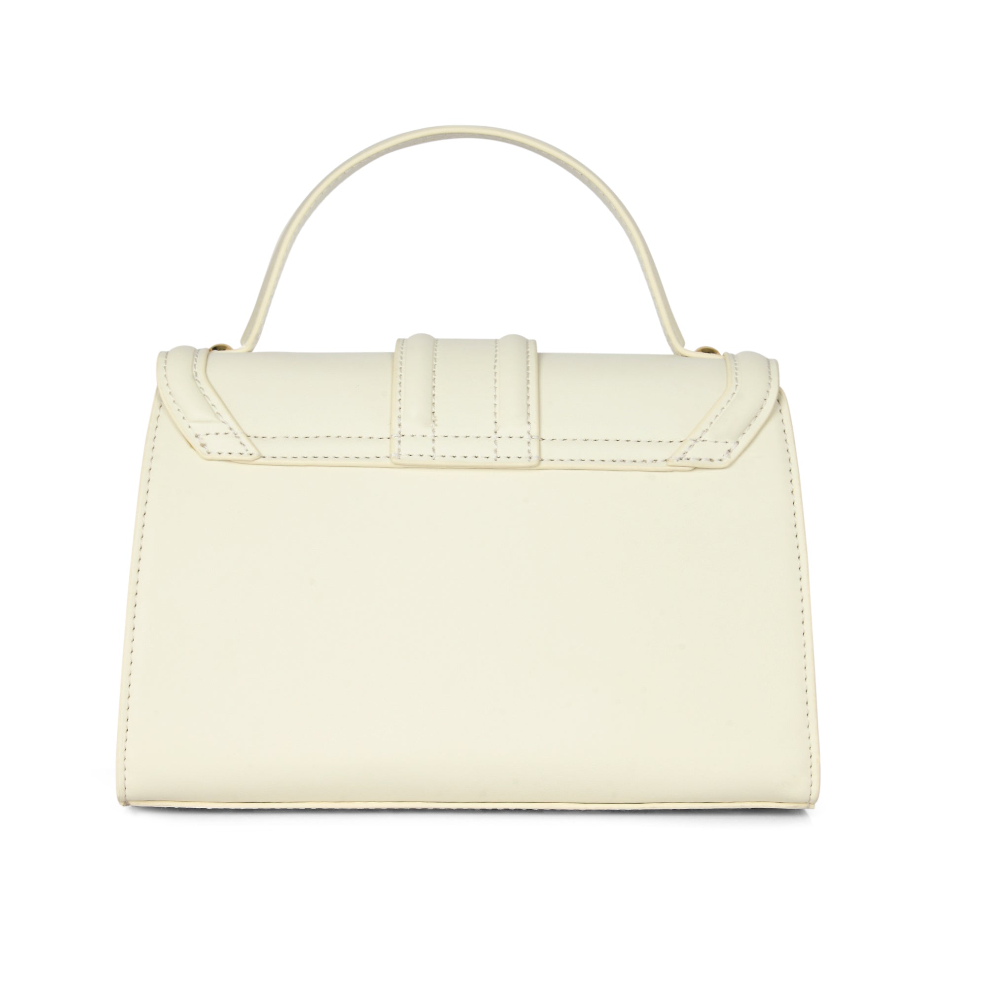 Lavie Luxe Off White Medium Women's Bubble Flap Satchel Bag