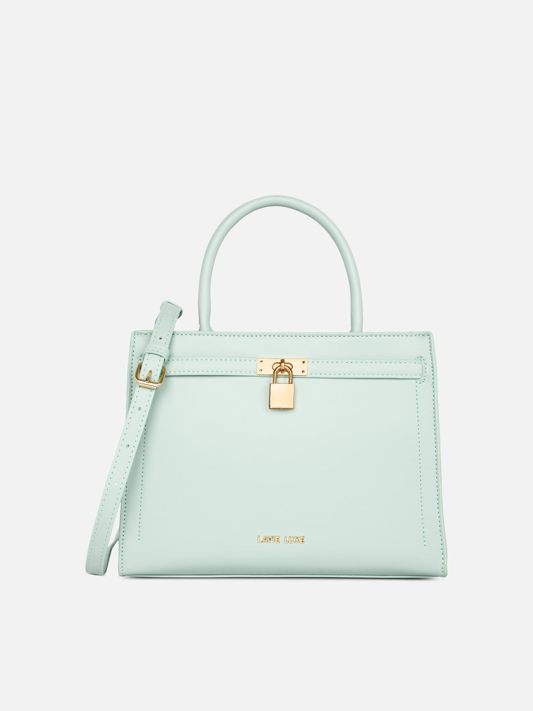Lock Medium Mint Handbag