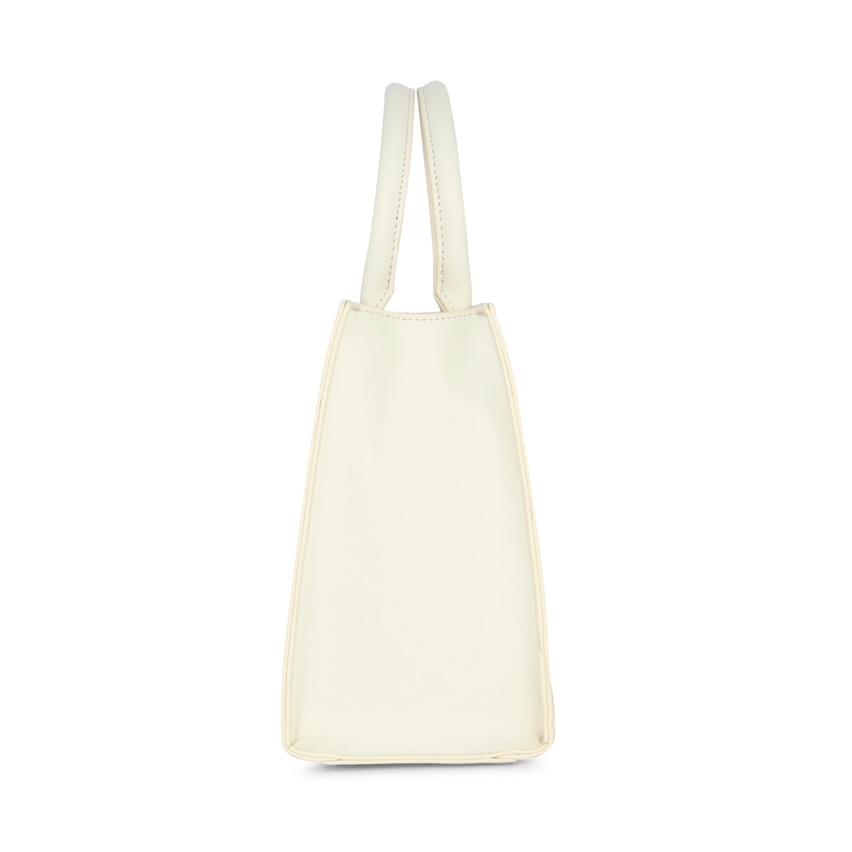 Lavie Luxe Off White Medium Women's Lock Satchel Bag