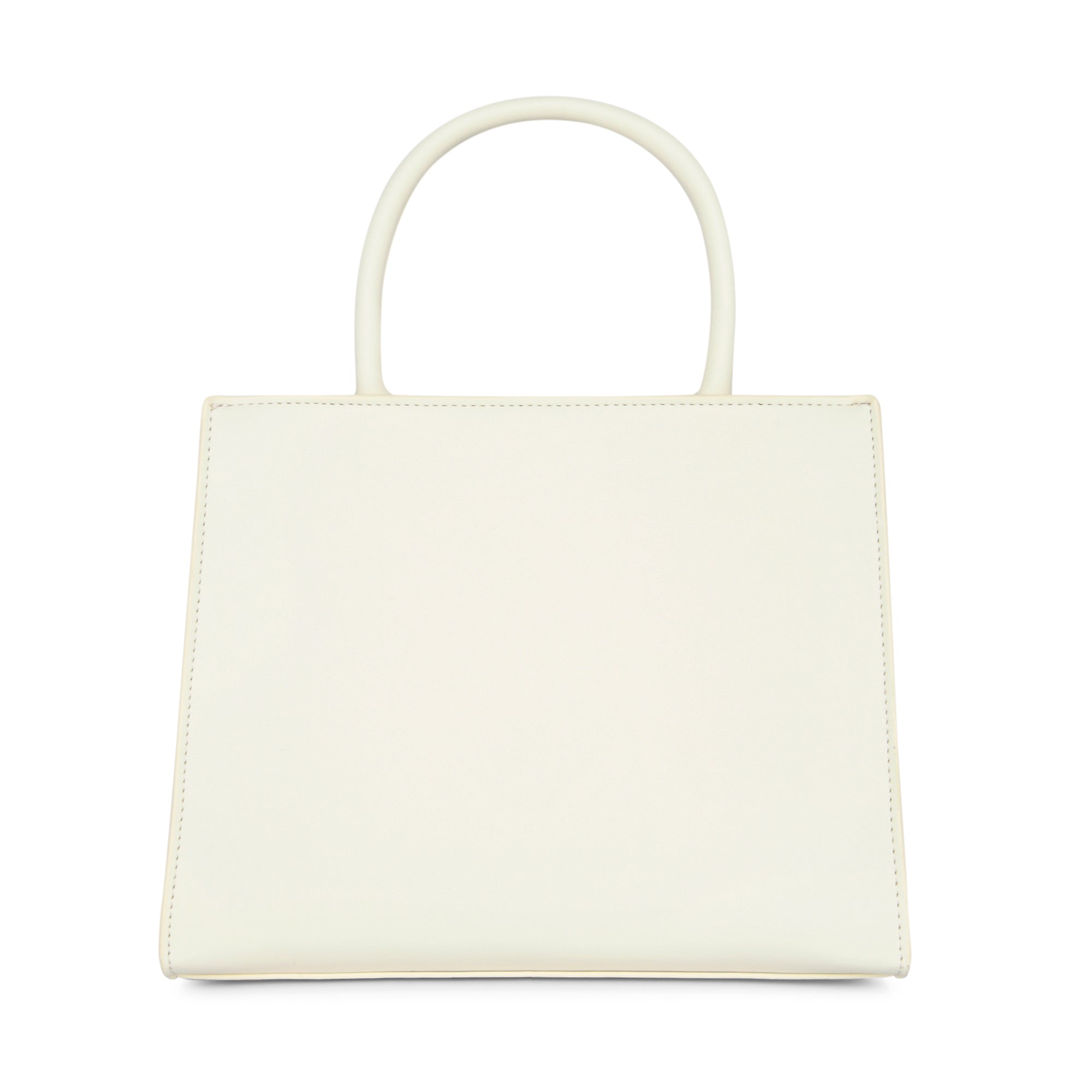 Lavie Luxe Off White Medium Women's Lock Satchel Bag