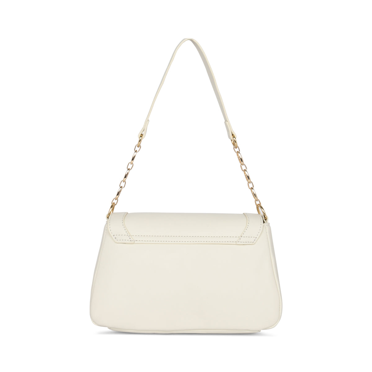 Lavie Luxe Off White Medium Women's Chain Hobo Bag
