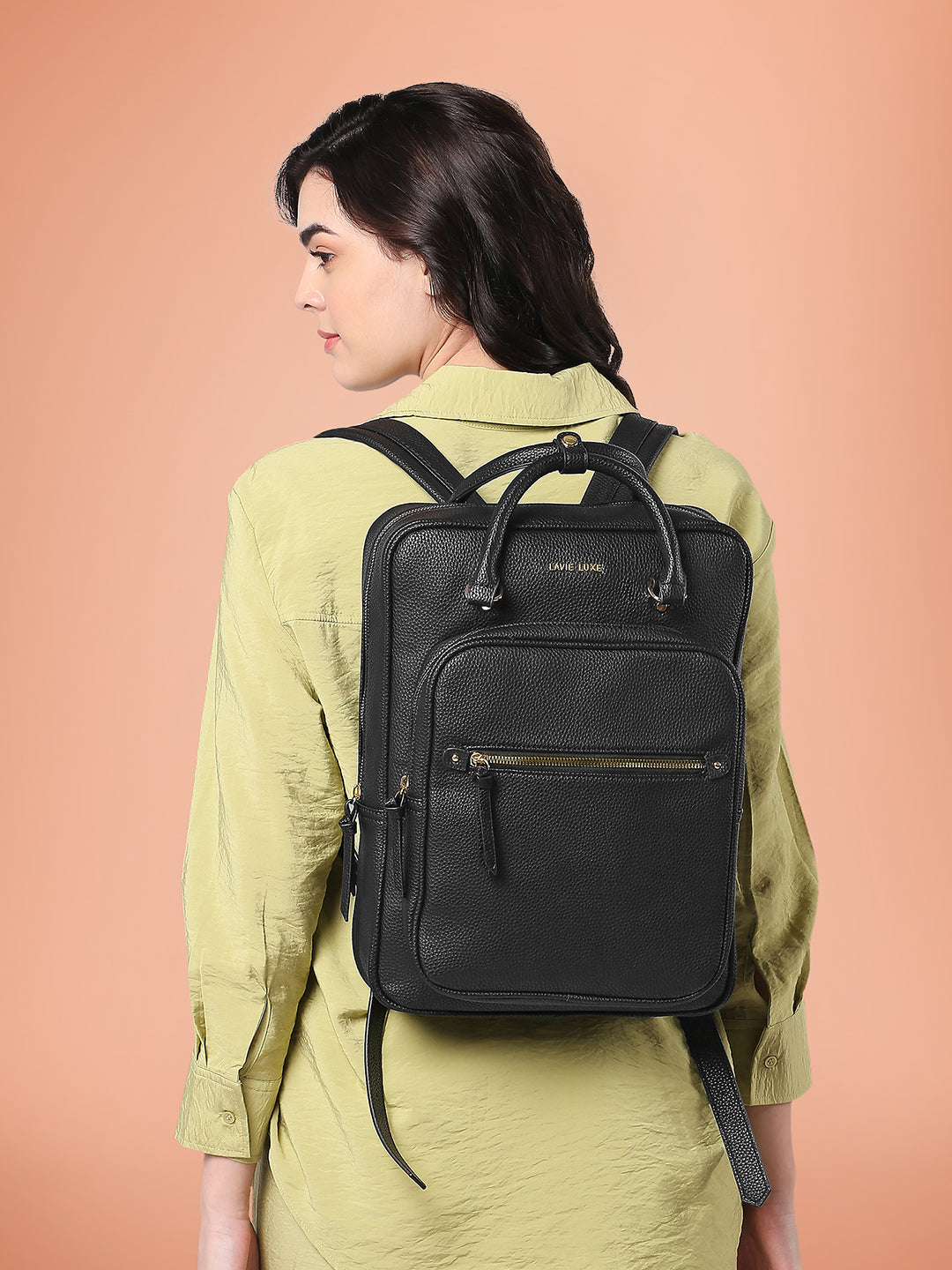 black women's laptop backpack Medium Harris Laptop Backpack