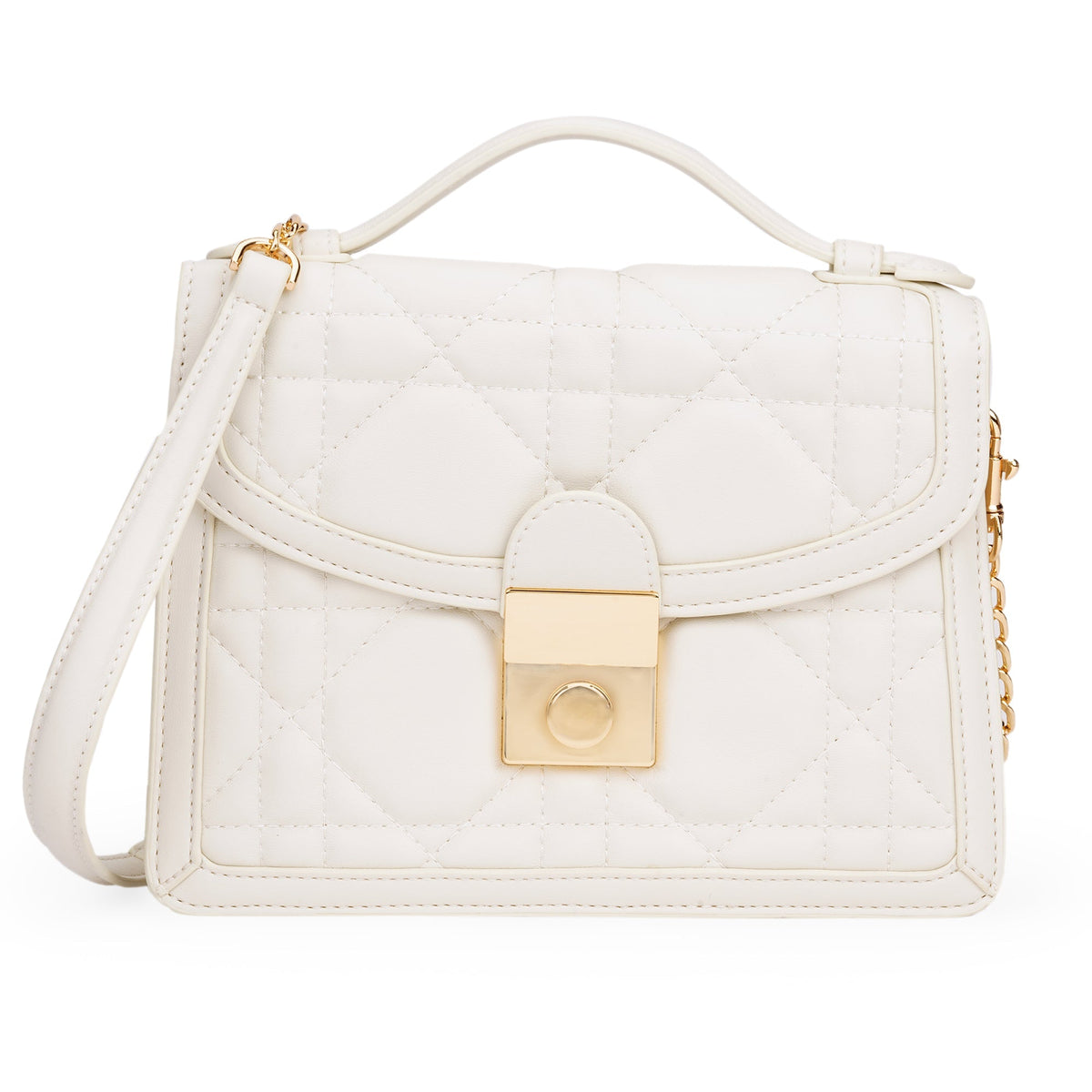 Off Small Dioflap Satchel Bag