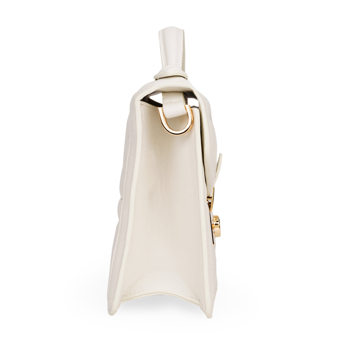 Lavie Luxe Off White Small Women's Dioflap Satchel Bag