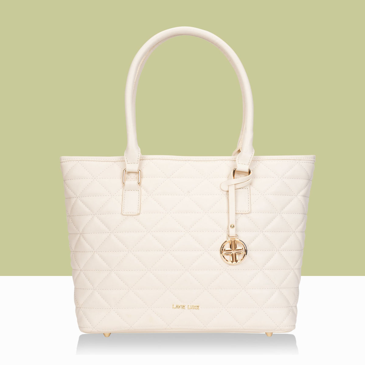 Lavie Luxe Off White Large Women's Dia Sherry Tote Bag