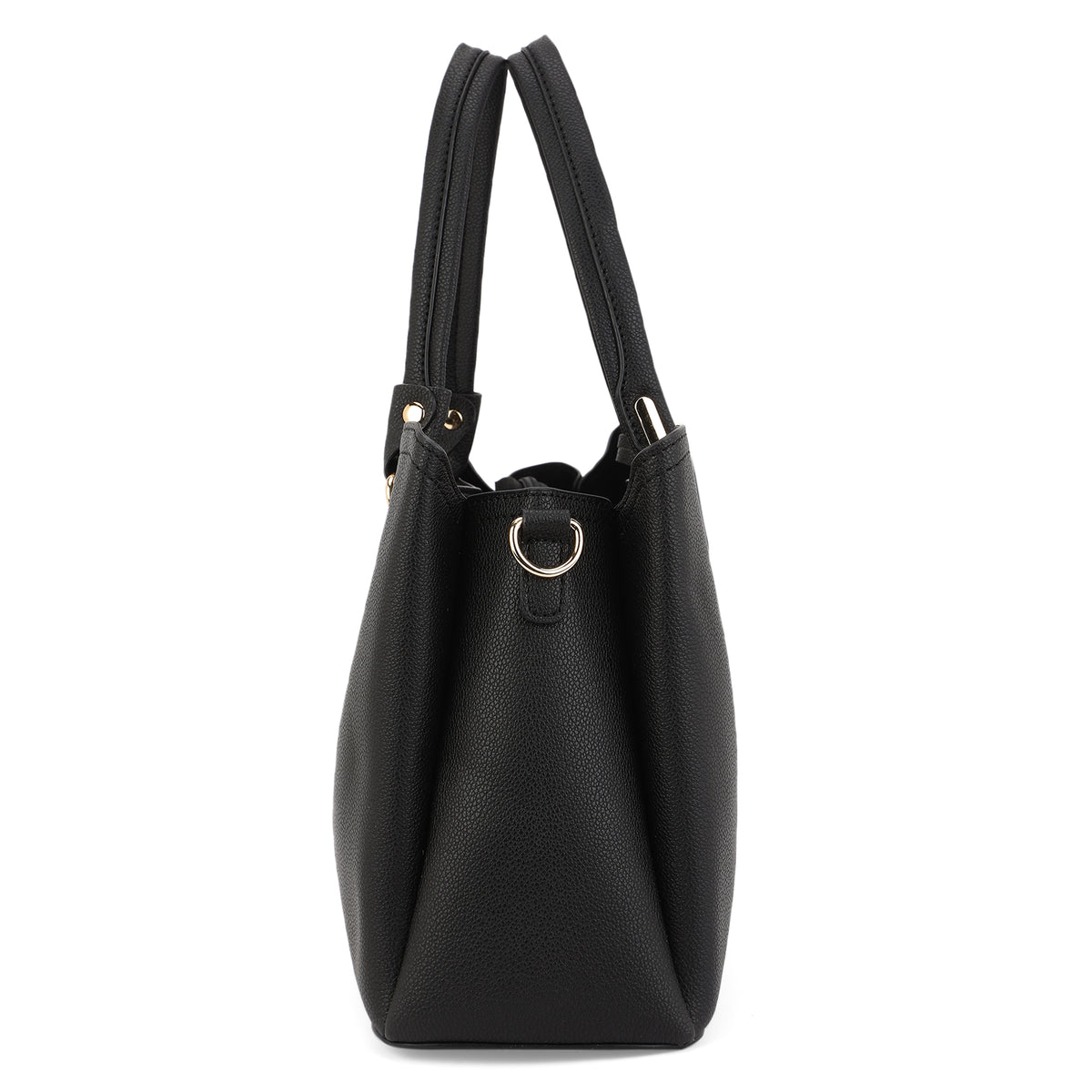 Lavie Luxe Black Medium Women's Azura 23 3 Compartments Satchel Bag