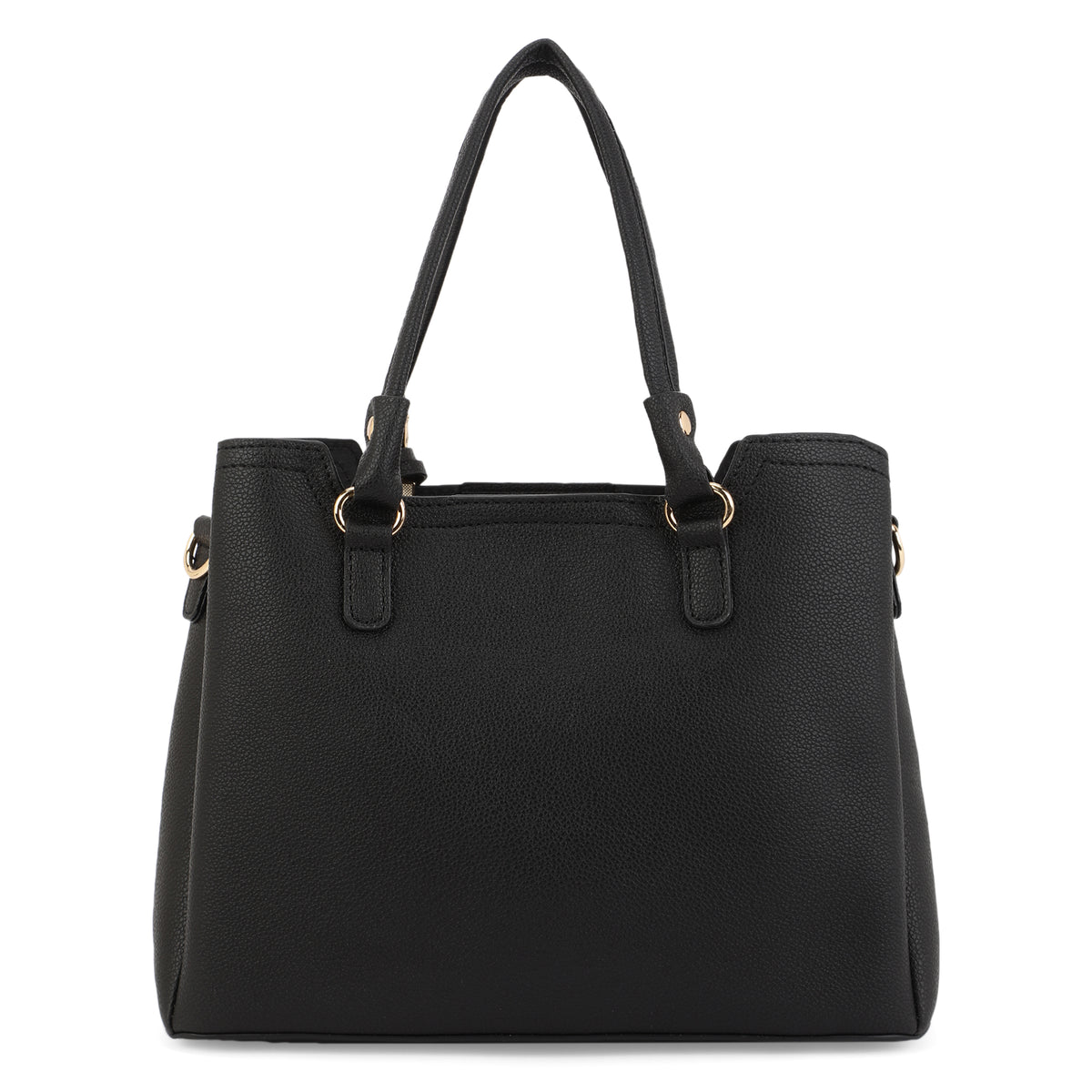 Lavie Luxe Black Medium Women's Azura 23 3 Compartments Satchel Bag