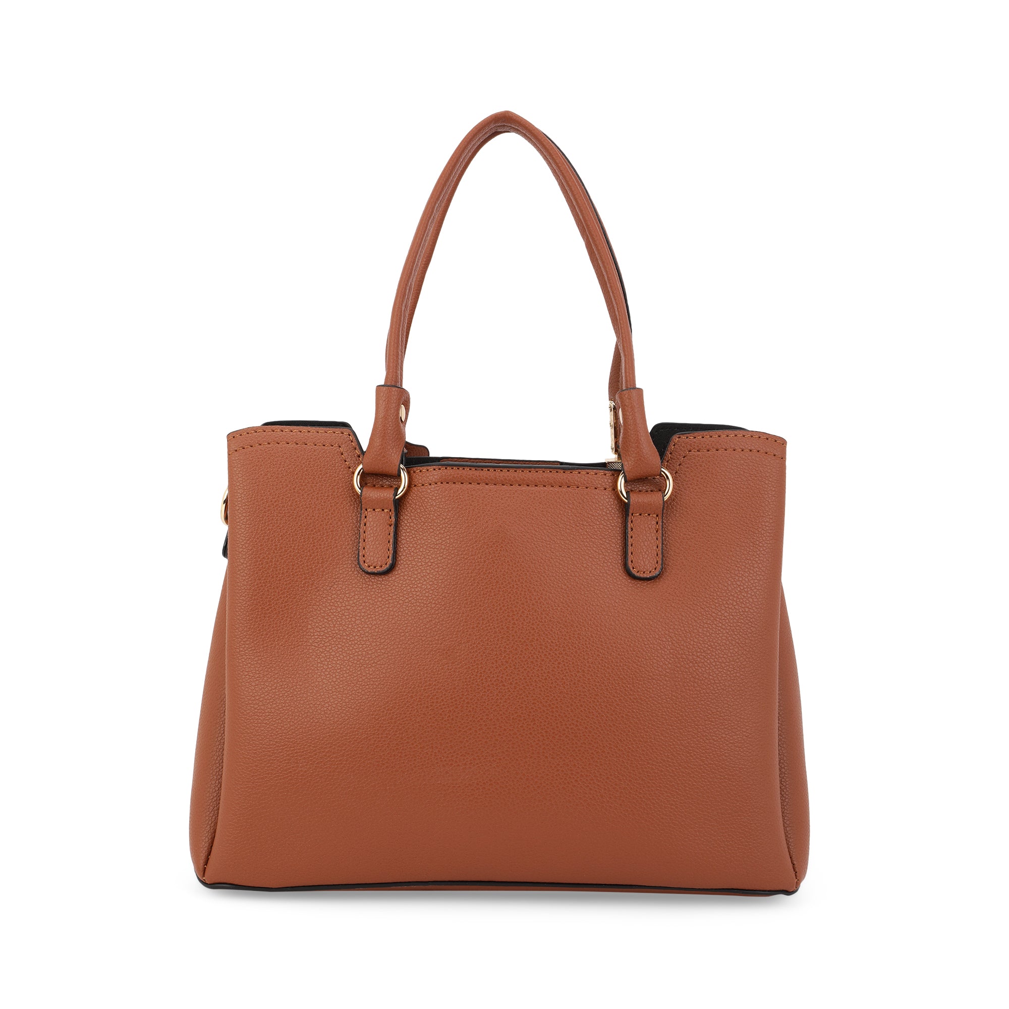 Lavie Luxe Tan Medium Women's Azura 23 3 Compartments Satchel Bag