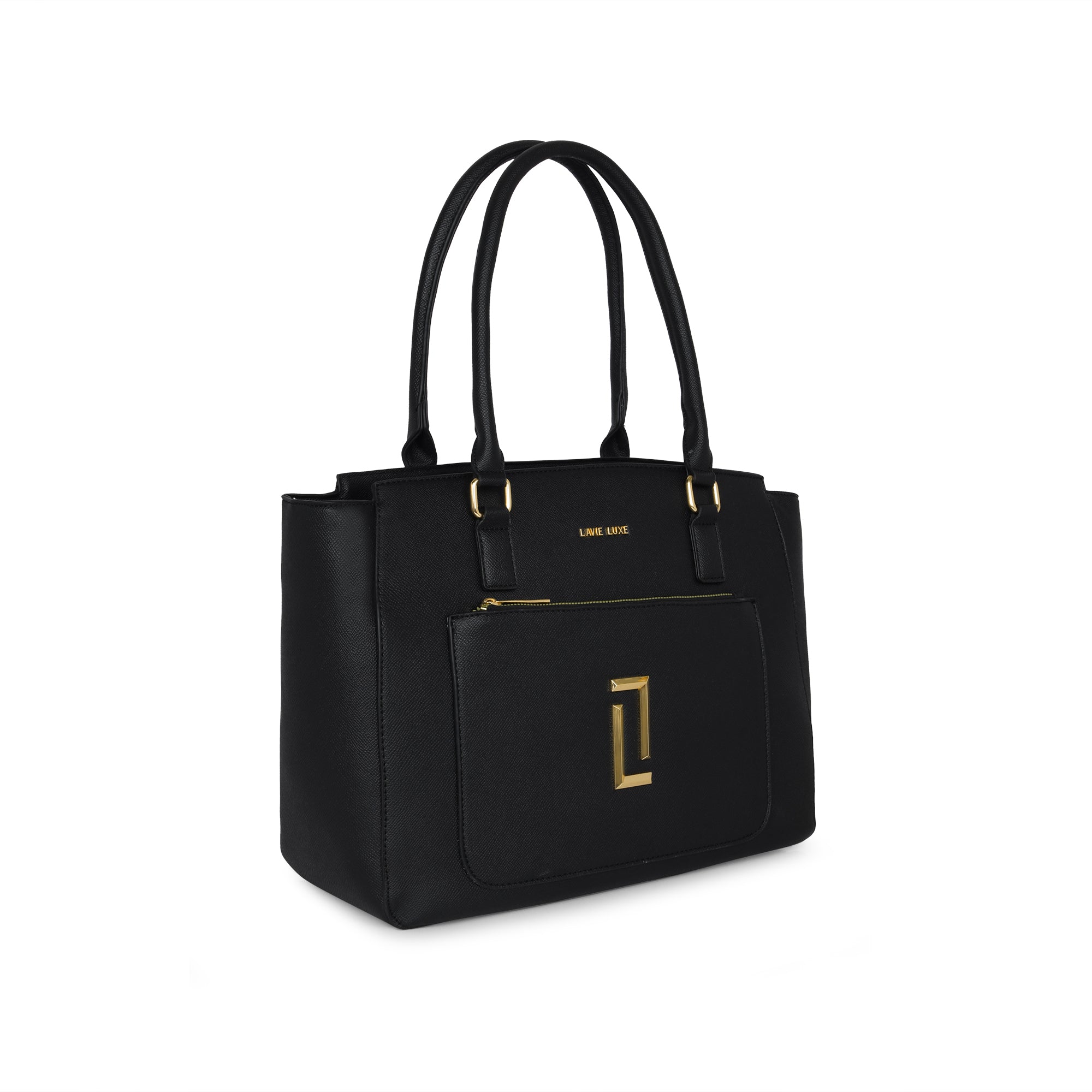Lavie Luxe Black Large Women's Kely Tote Bag
