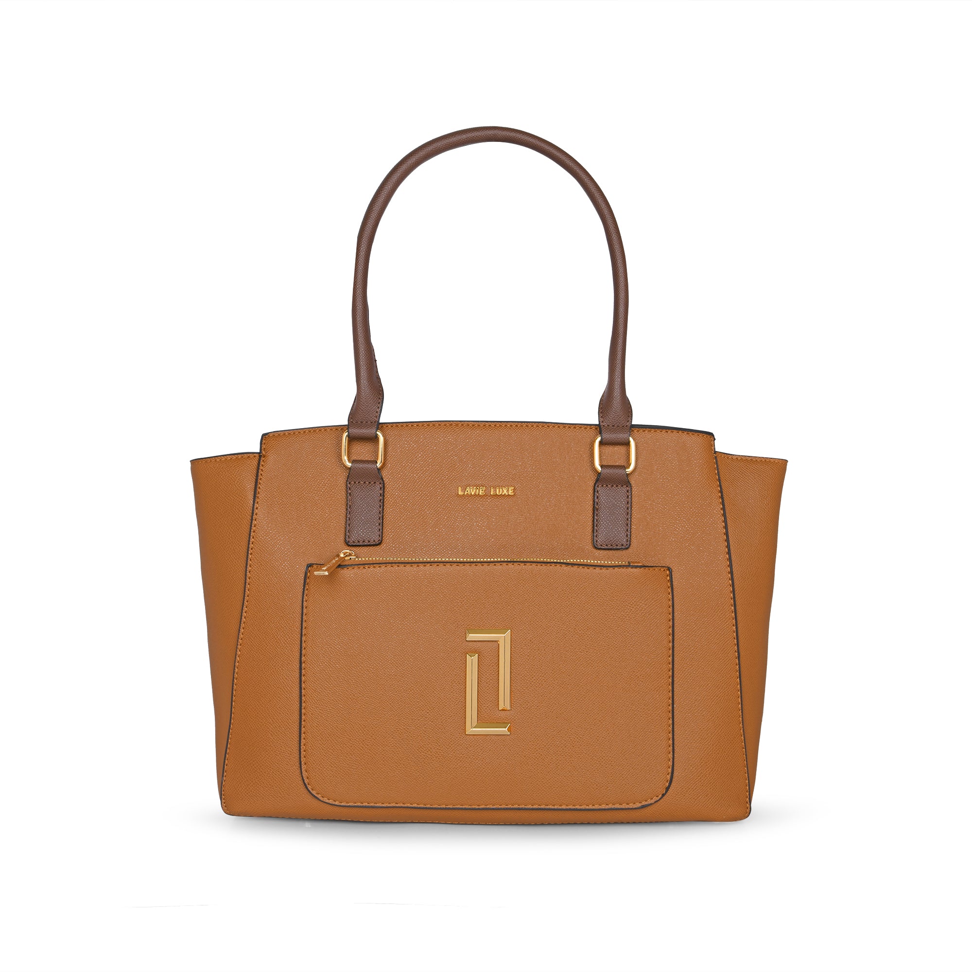 Lavie Luxe Tan Large Women's Kely Tote Bag