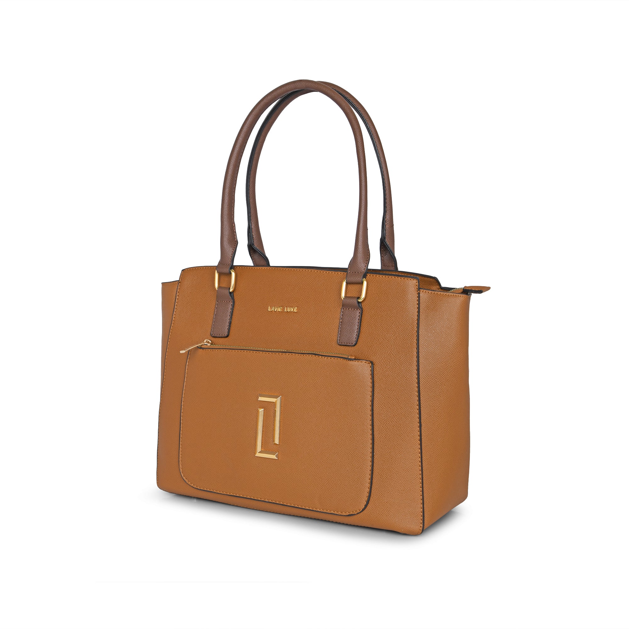Lavie Luxe Tan Large Women's Kely Tote Bag