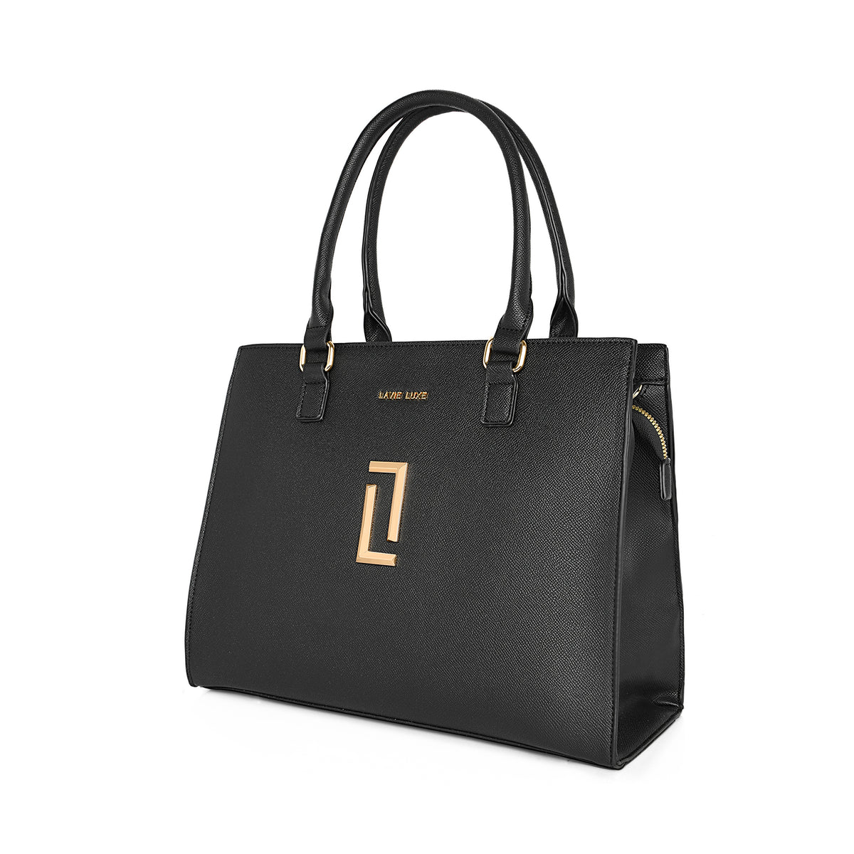 Lavie Luxe Black Large Women's Shelx Satchel Bag