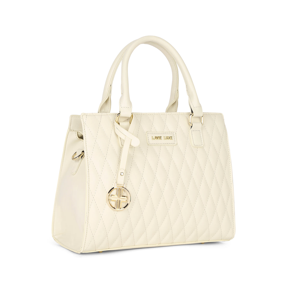 Lavie Luxe Off White Medium Women's Shelqi Satchel Bag