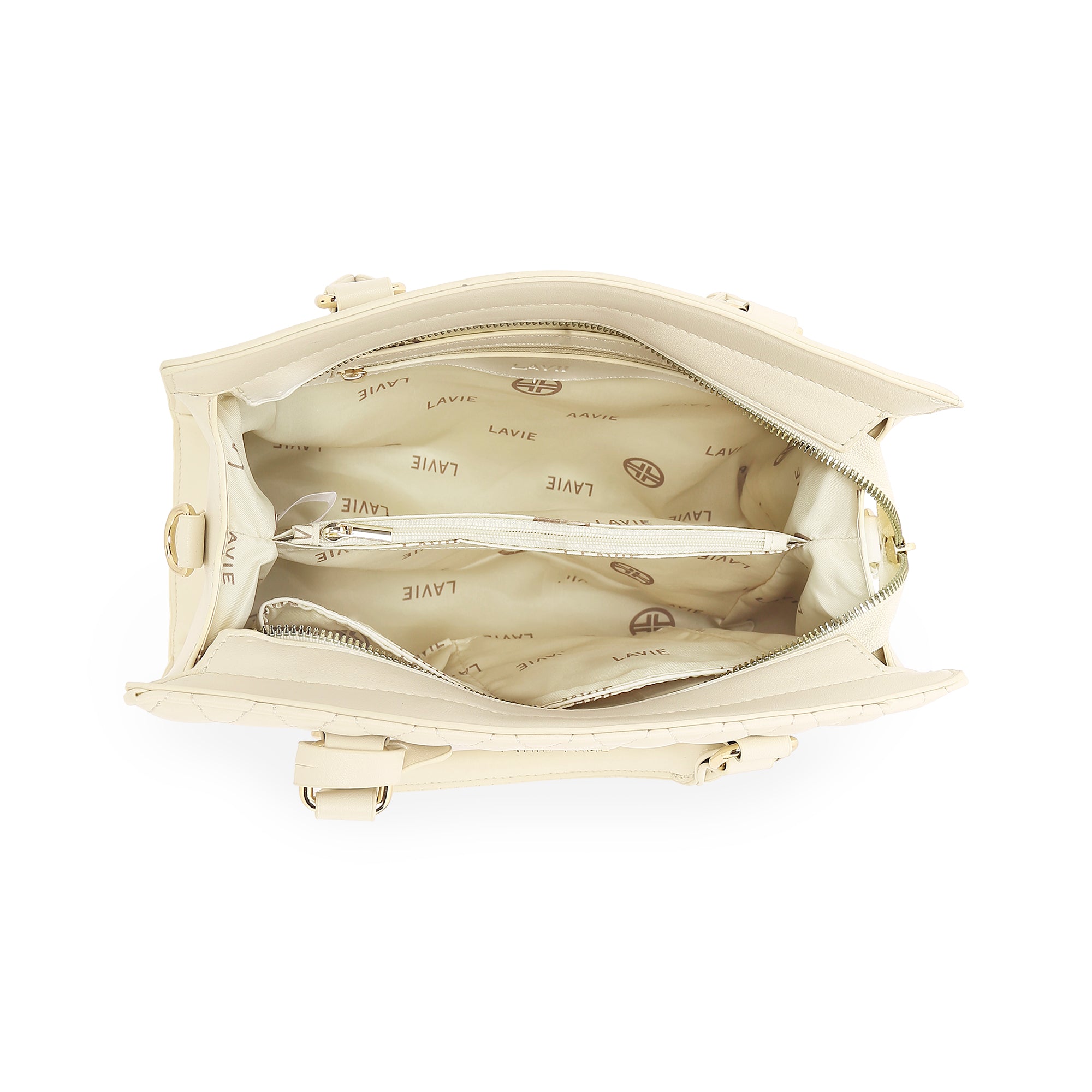 Lavie Luxe Off White Medium Women's Shelqi Satchel Bag