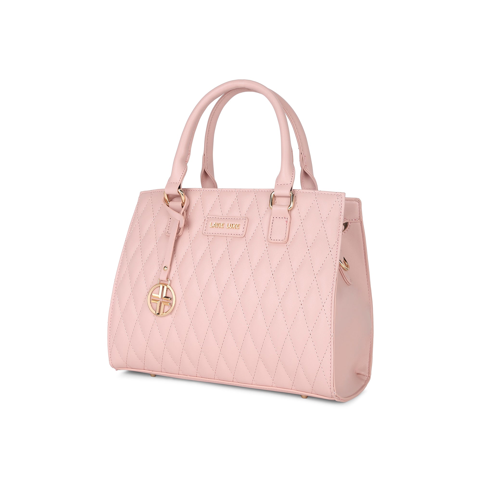 Lavie Luxe Light Pink Medium Women's Shelqi Satchel Bag