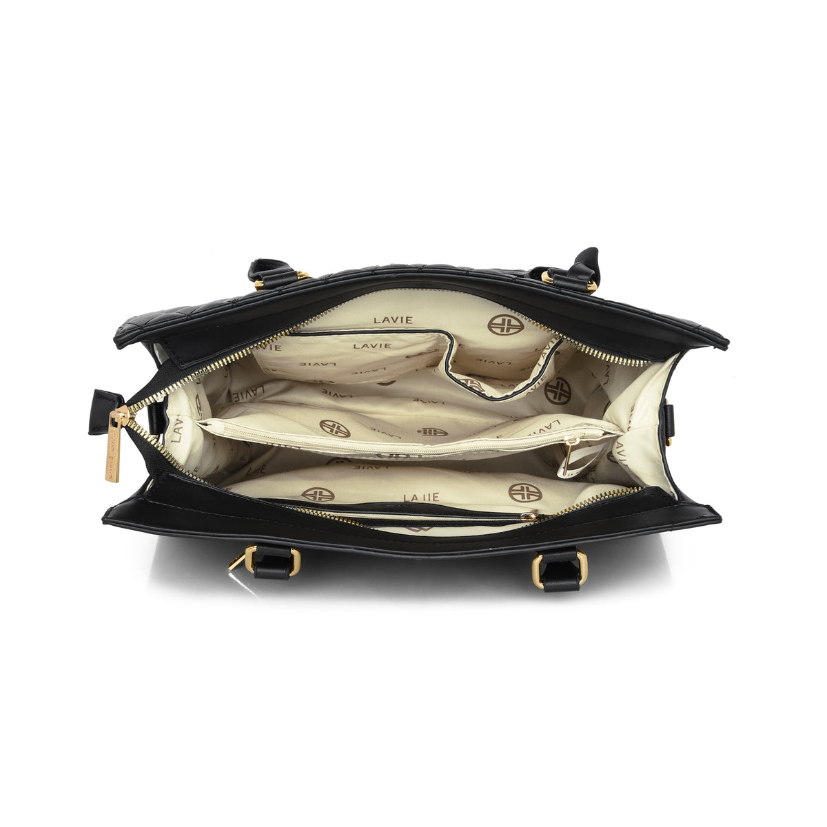 Lavie Luxe Black Large Women's Shelqi Satchel Bag