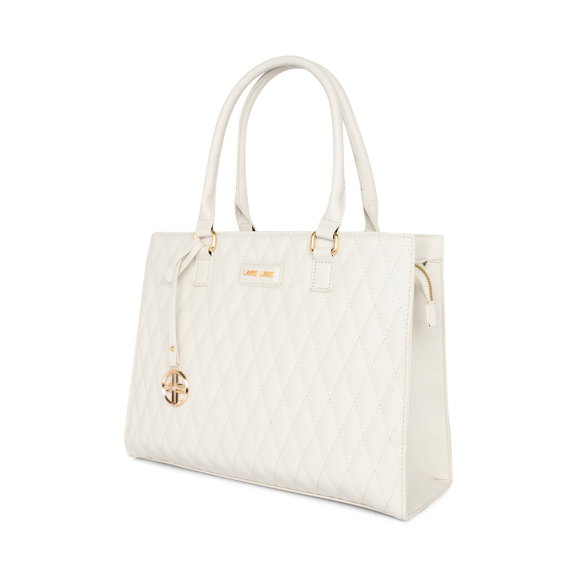 Lavie Luxe Off White Large Women's Shelqi Satchel Bag