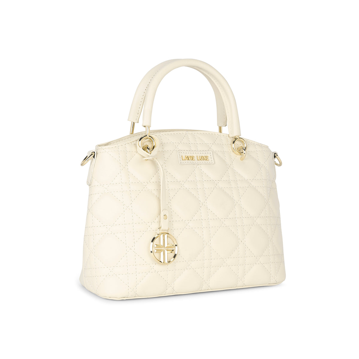 Lavie Luxe Babel Off White Small Women's Satchel