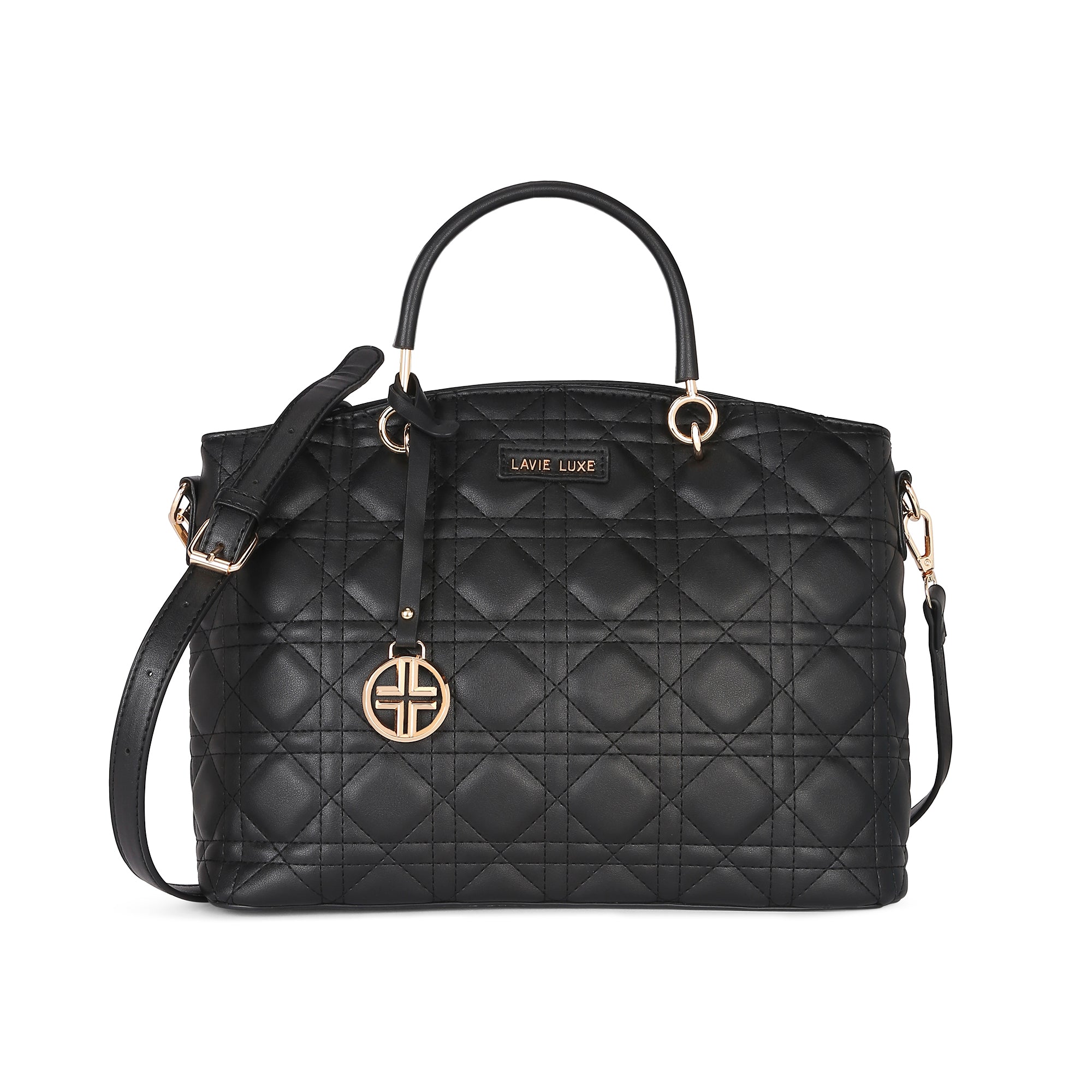 Lavie Luxe Black Medium Women's Babel Satchel Bag