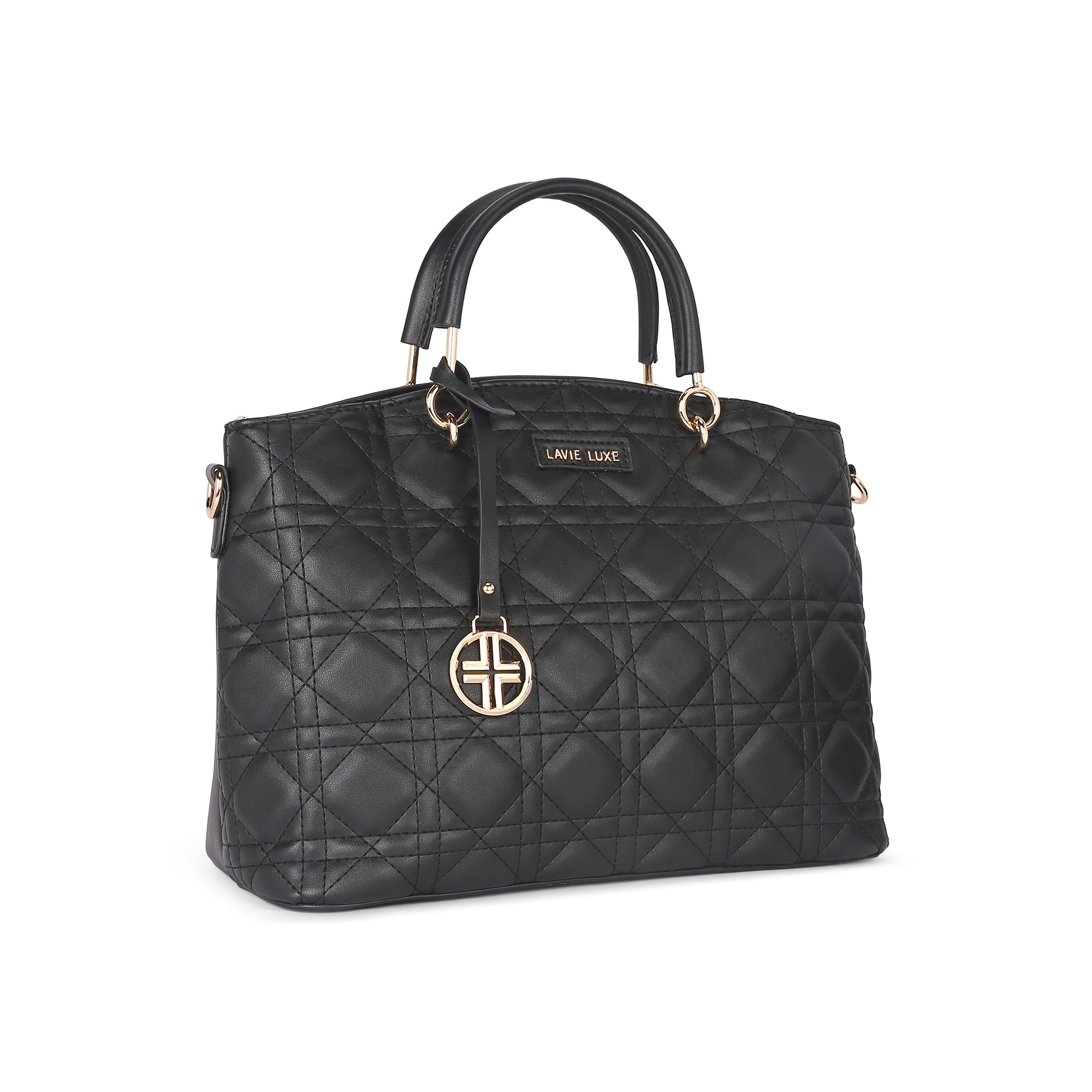 Lavie Luxe Black Medium Women's Babel Satchel Bag