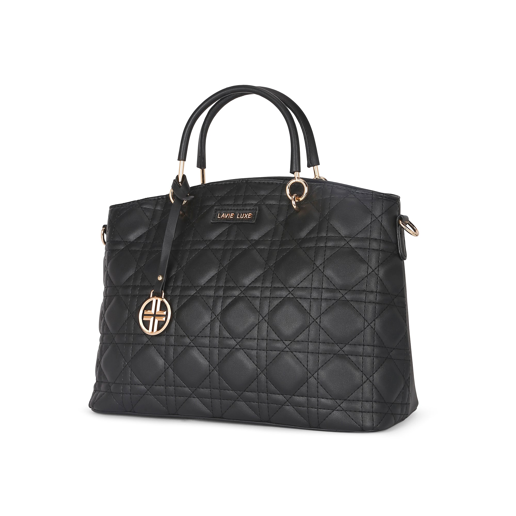 Lavie Luxe Black Medium Women's Babel Satchel Bag
