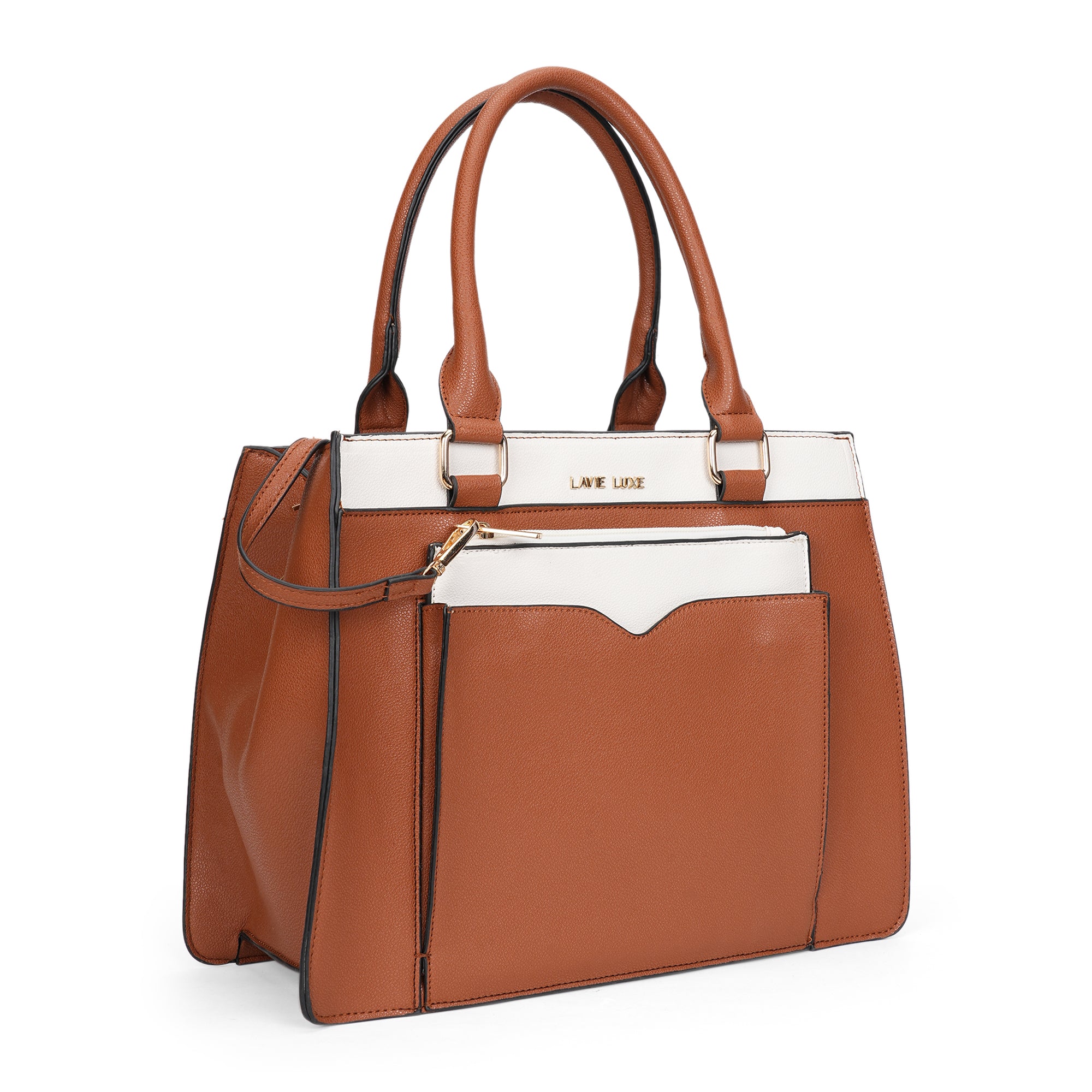 Lavie Luxe Tan Medium Women's Yalon24 Satchel Bag