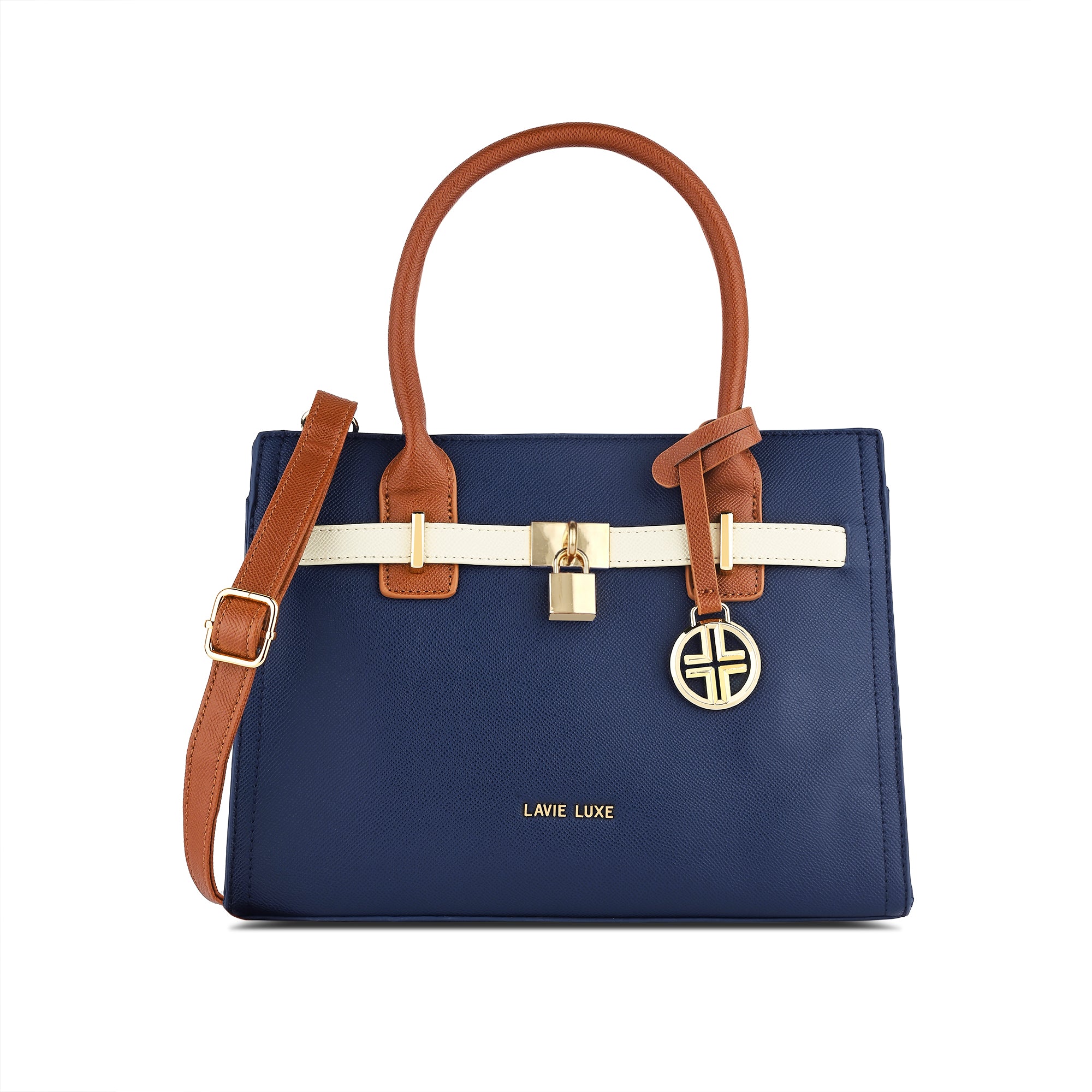 Lavie Luxe Strap Navy Medium Women's bag