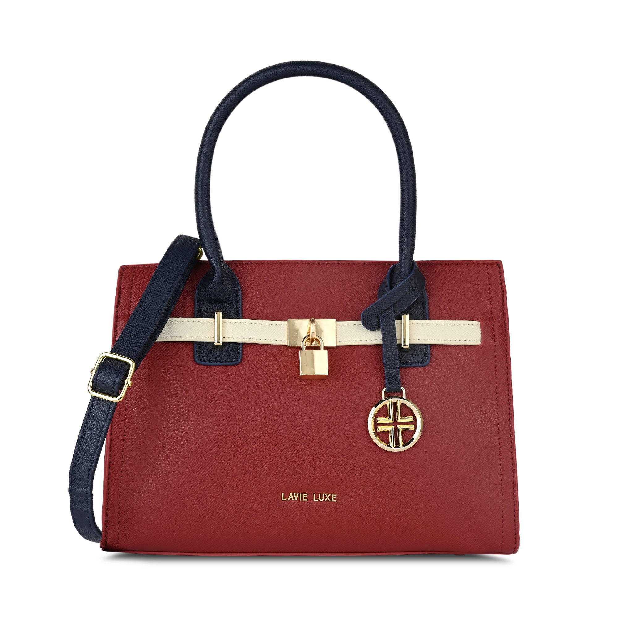 Lavie Luxe Strap Red Medium Women's bag