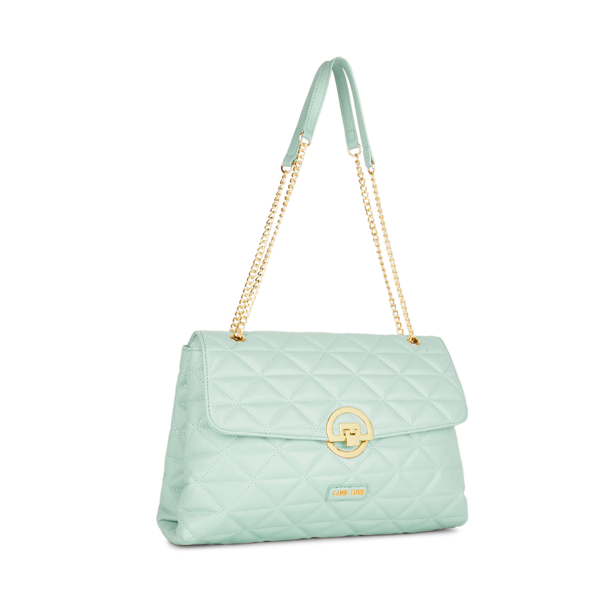 Lavie Luxe Mint Large Women's Eden Flap Satchel Bag