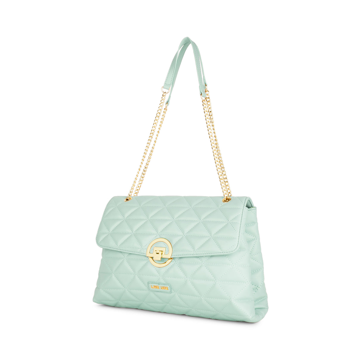 Lavie Luxe Mint Large Women's Eden Flap Satchel Bag
