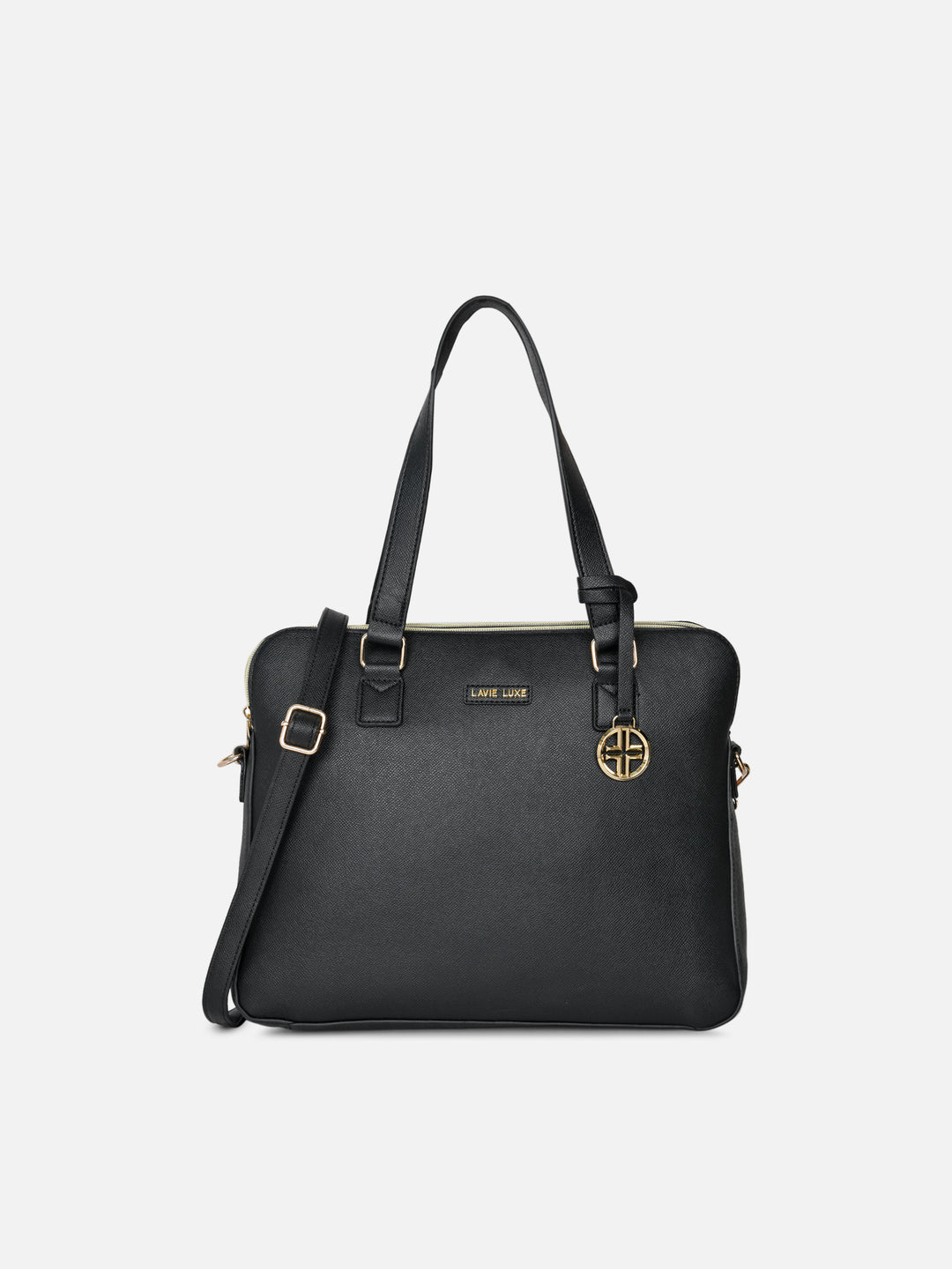 Mento Large Black Laptop Handbag