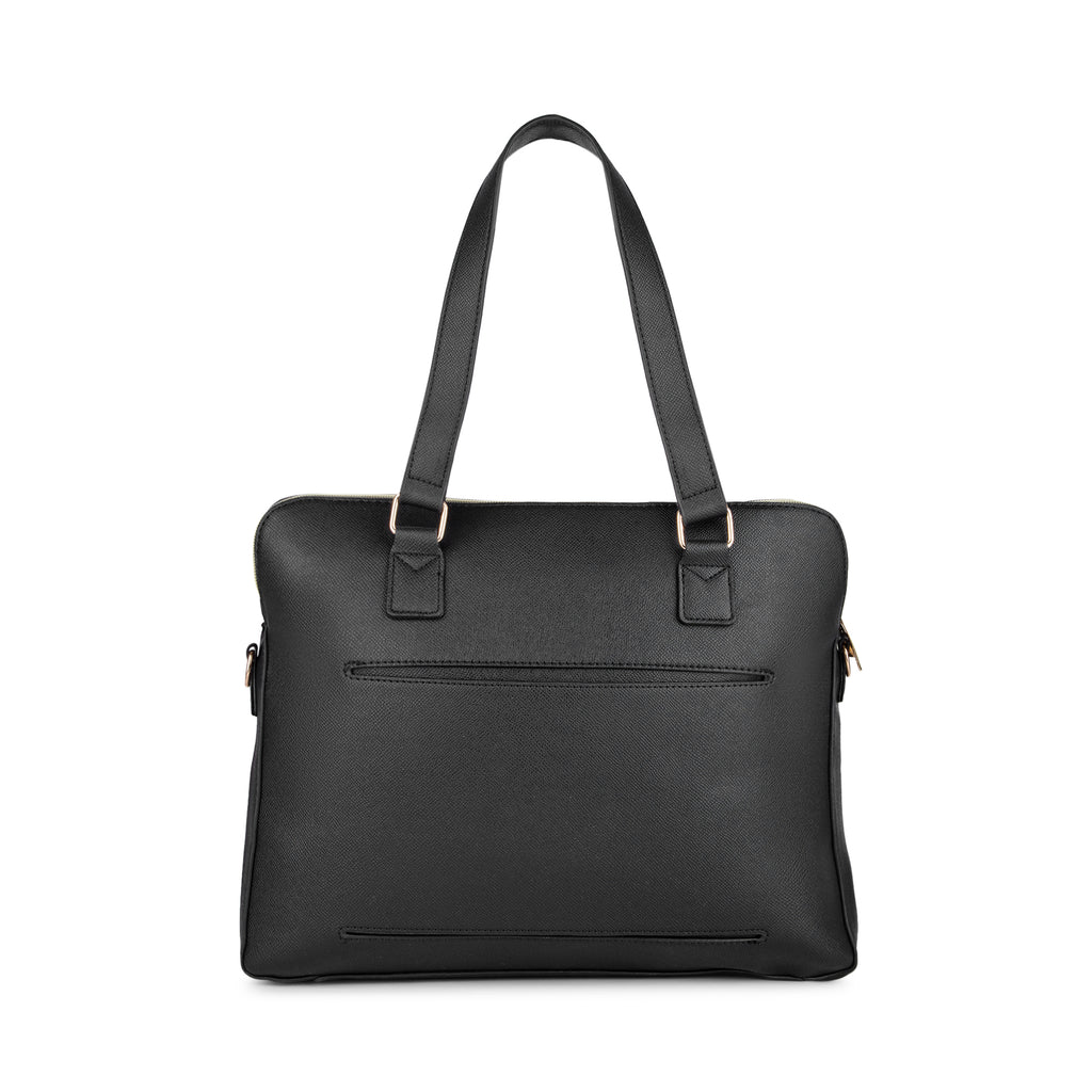 Lavie Luxe Black Large Women's Mento Laptop Bag