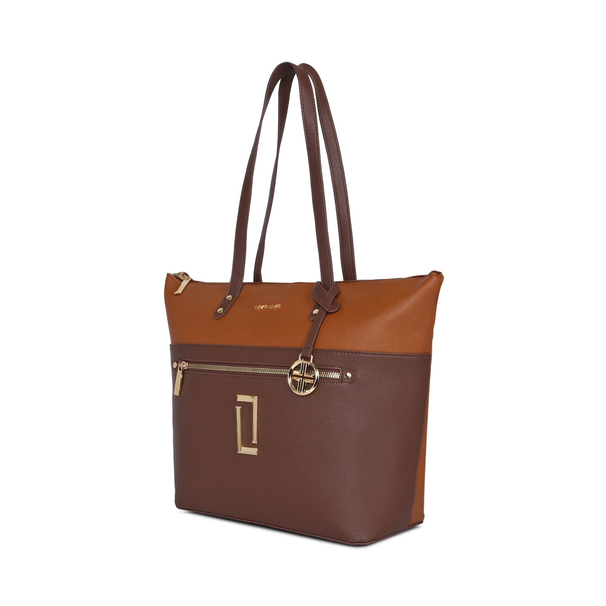 Lavie Luxe Tan Large Women's Dolly Tote Bag