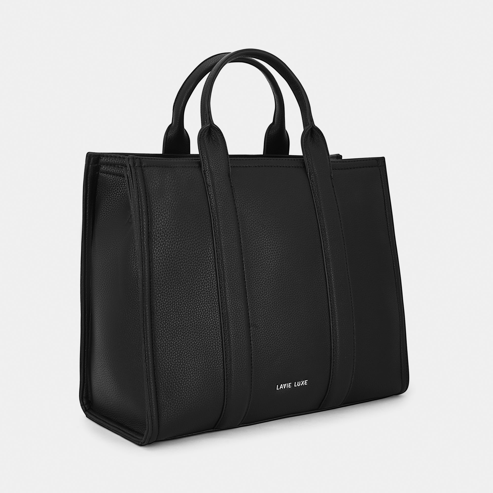 Lavie Luxe Cobs Black Large Women'S Satchel