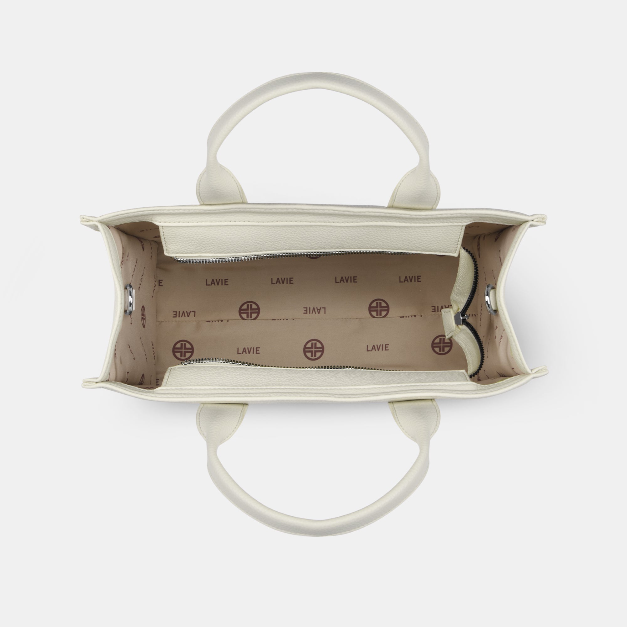 Lavie Luxe Cobs Off White Large Women'S Satchel