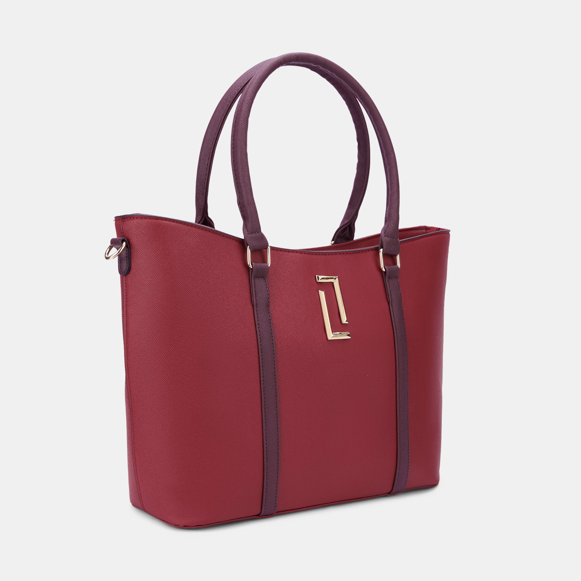 Lavie Luxe Haiden Red Large Women's Tote Handbag