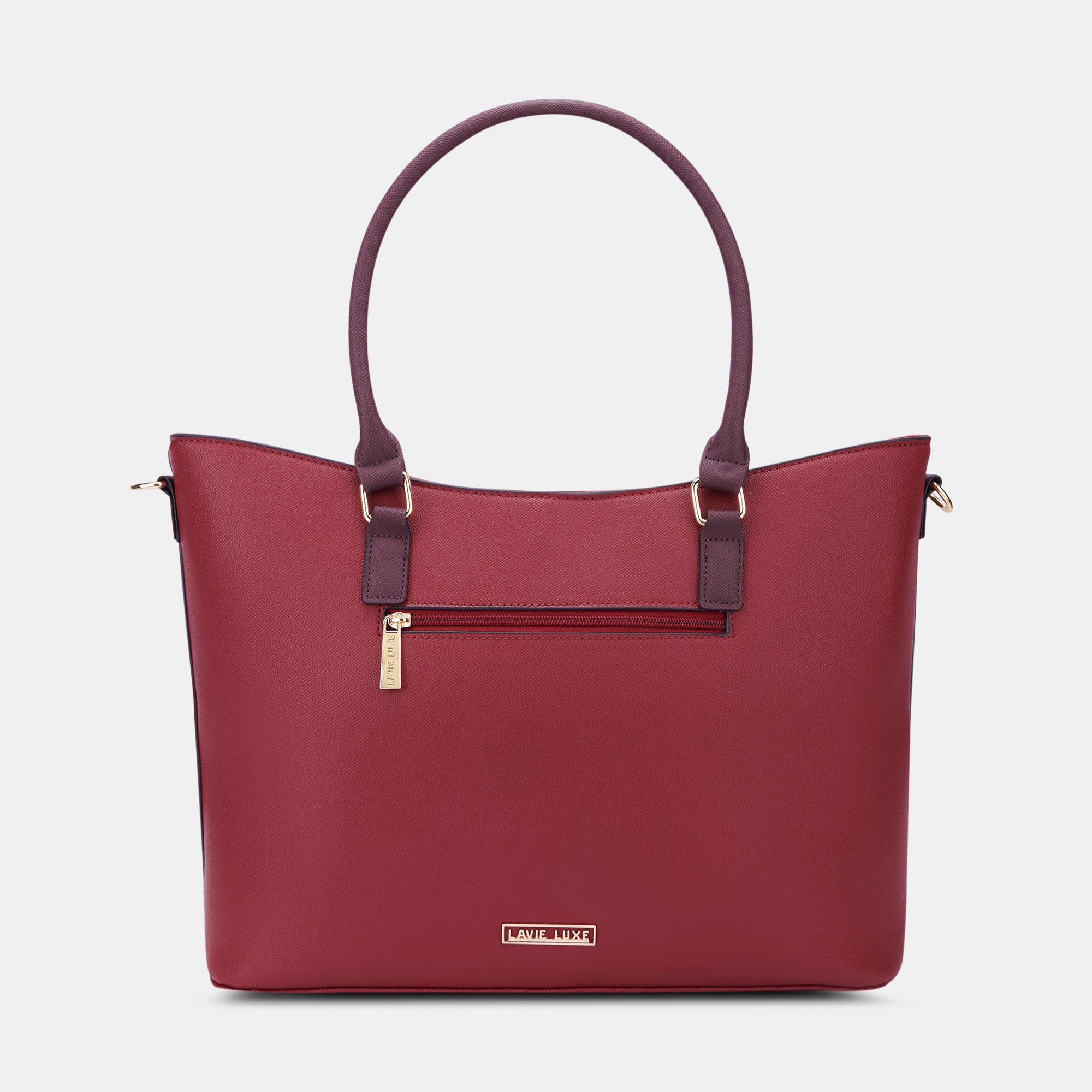 Lavie Luxe Haiden Red Large Women's Tote Handbag