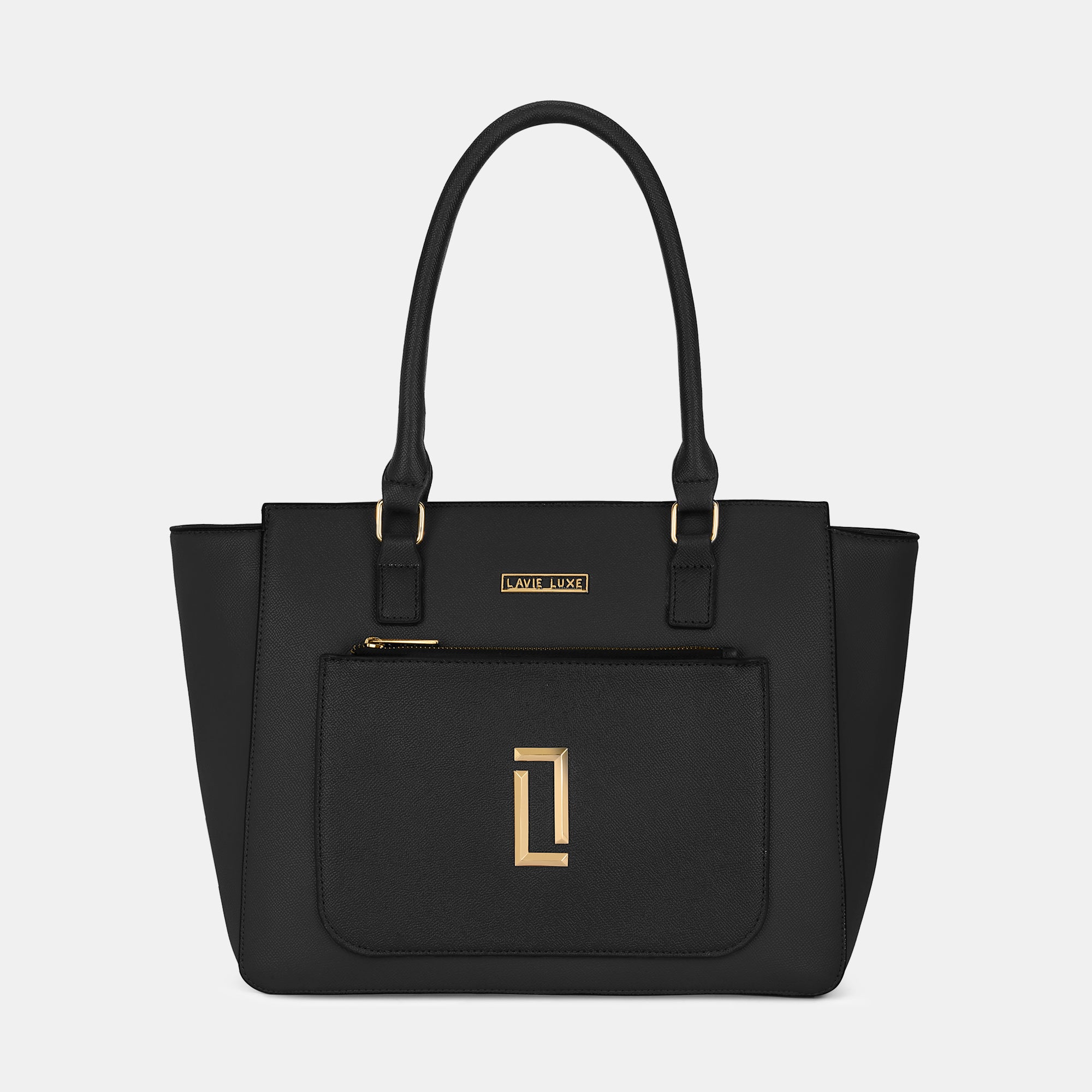 Lavie Luxe Kyle Black Large Women's Tote