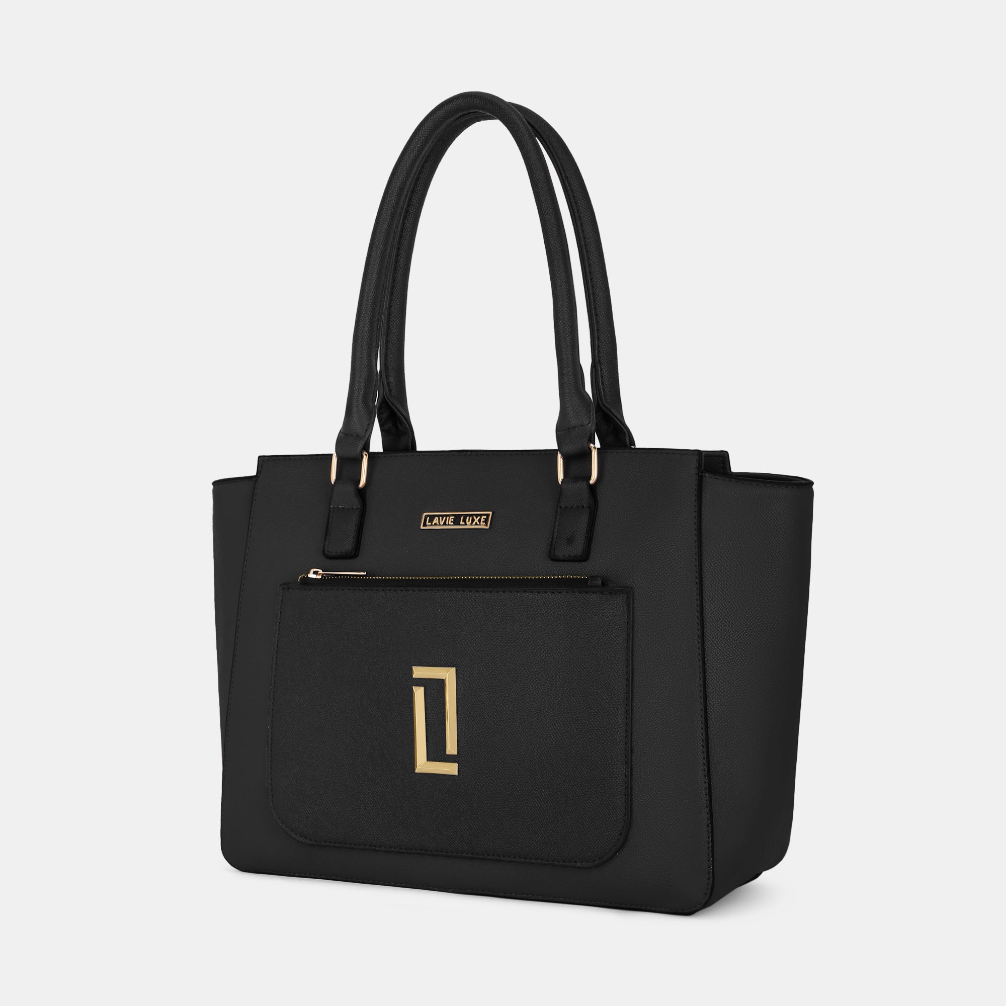 Lavie Luxe Kyle Black Large Women's Tote