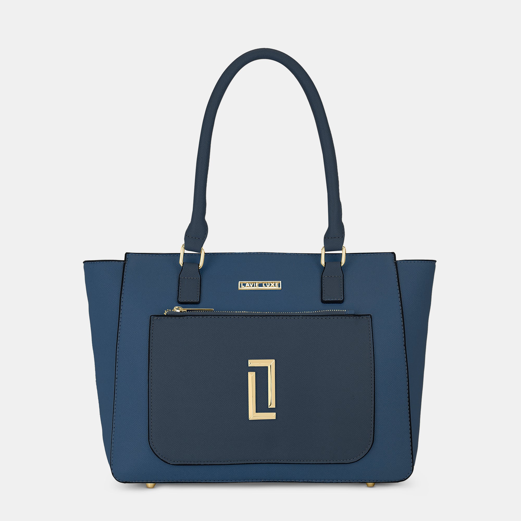 Lavie Luxe Kyle Navy Large Women's Tote Handbag