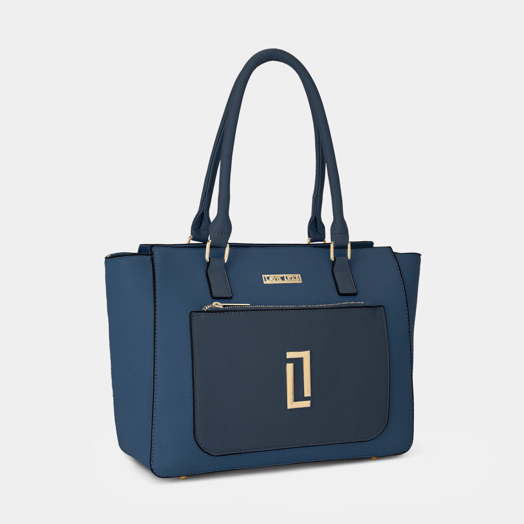 Lavie Luxe Kyle Navy Large Women's Tote Handbag