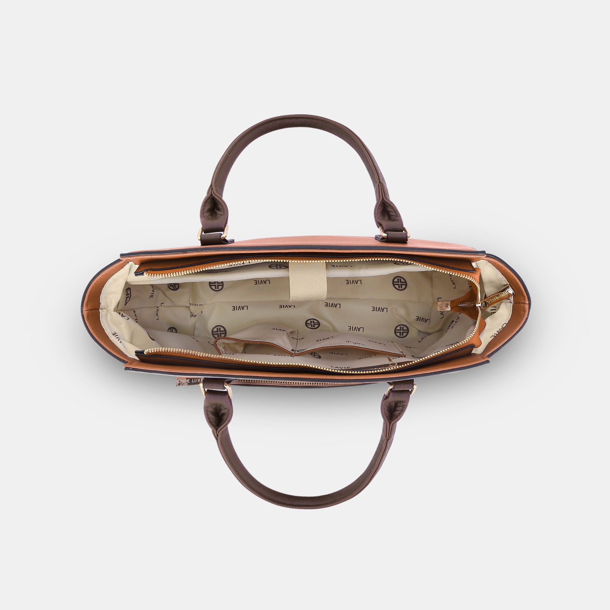 Lavie Luxe Kyle Tan Large Women's Tote Handbag