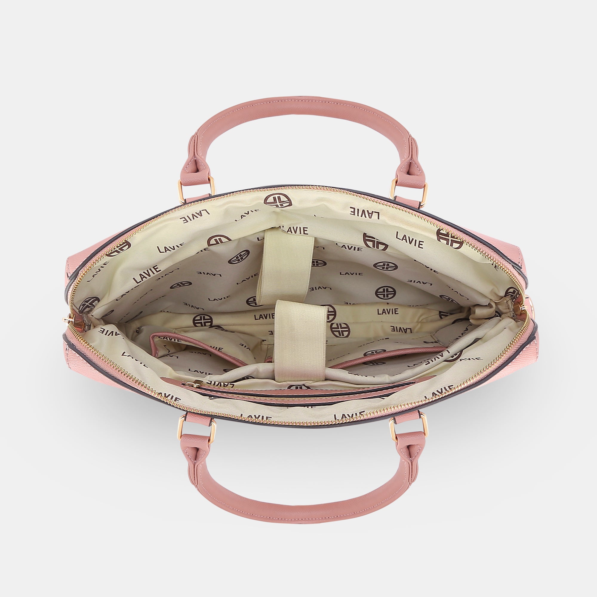 Lavie Luxe Welsy Pink Large Women's Laptop Handbag