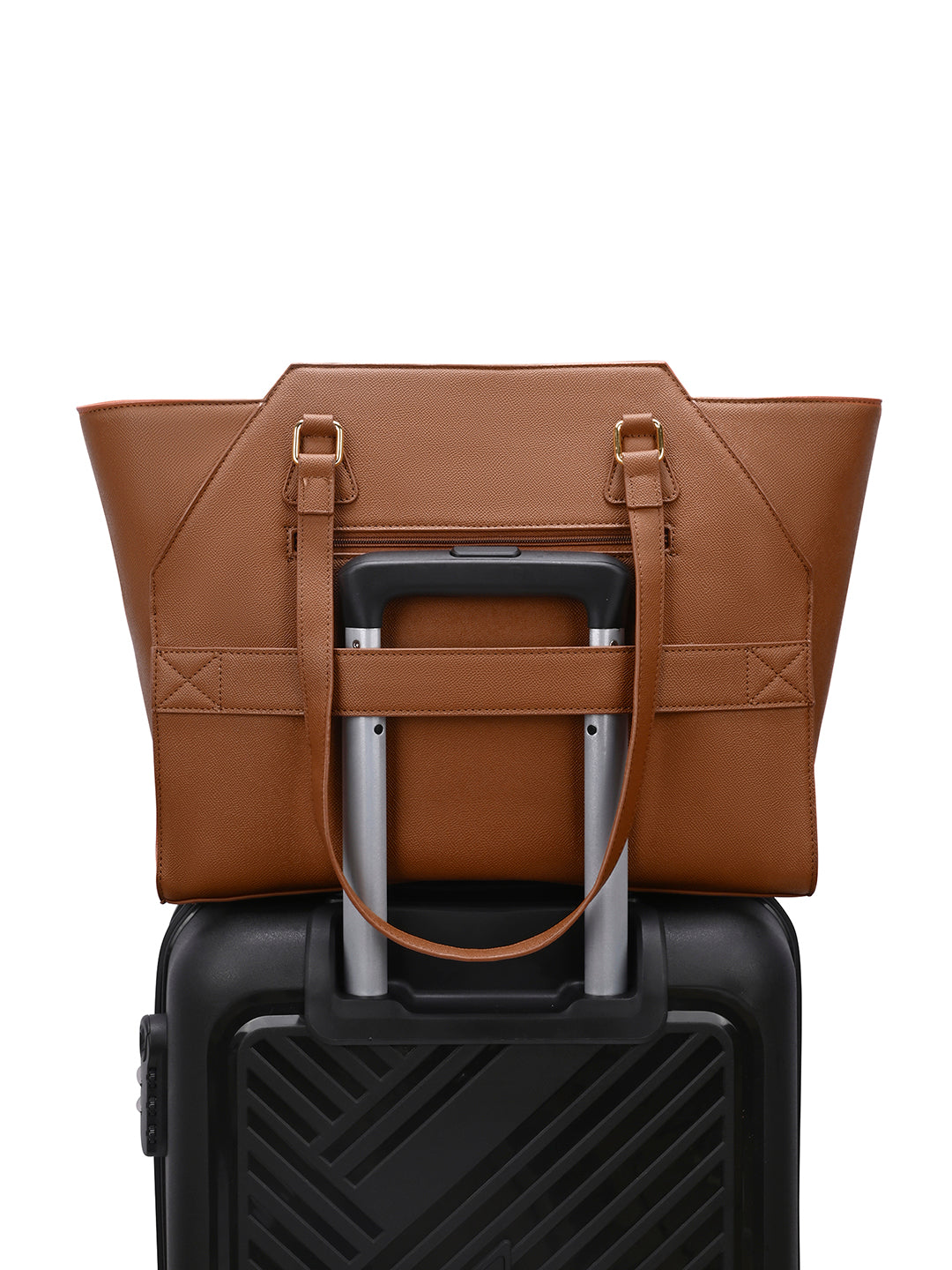Lavie Signature Alaska Pro Large Tan Womens Tote