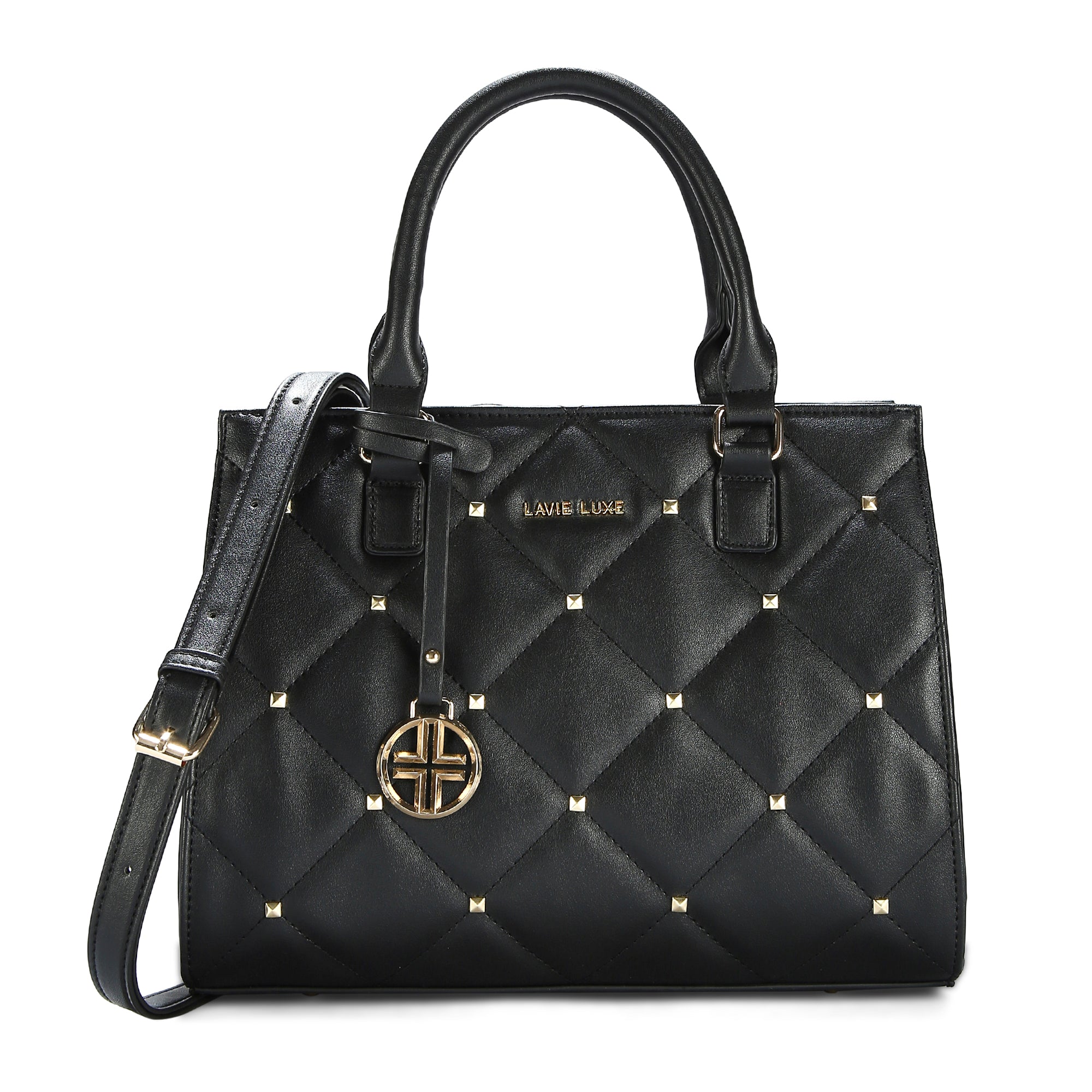 Stud Shelly Medium Satchel Bag