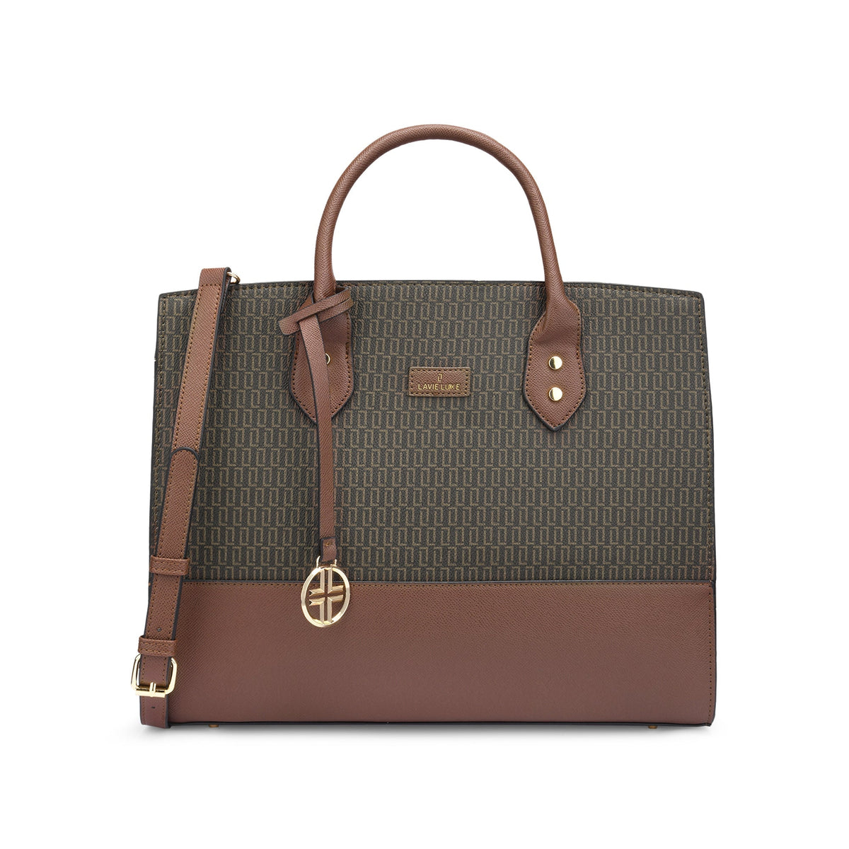 Monogram Ellon Large Satchel Bag