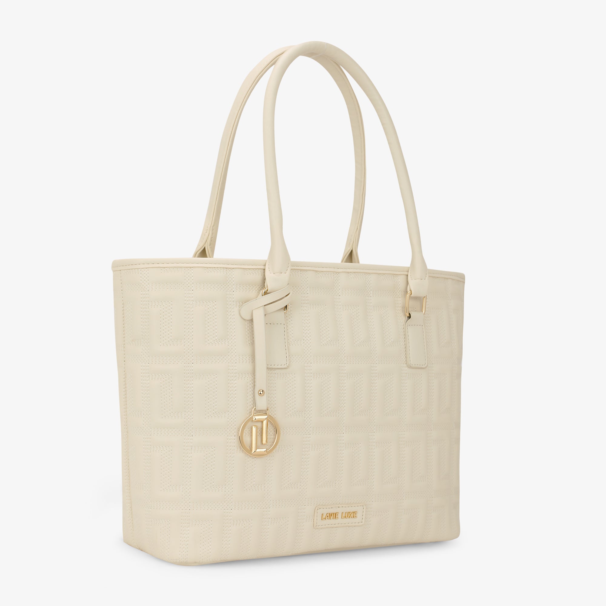 Lavie Luxe Jerry Off White Large Women's Tote