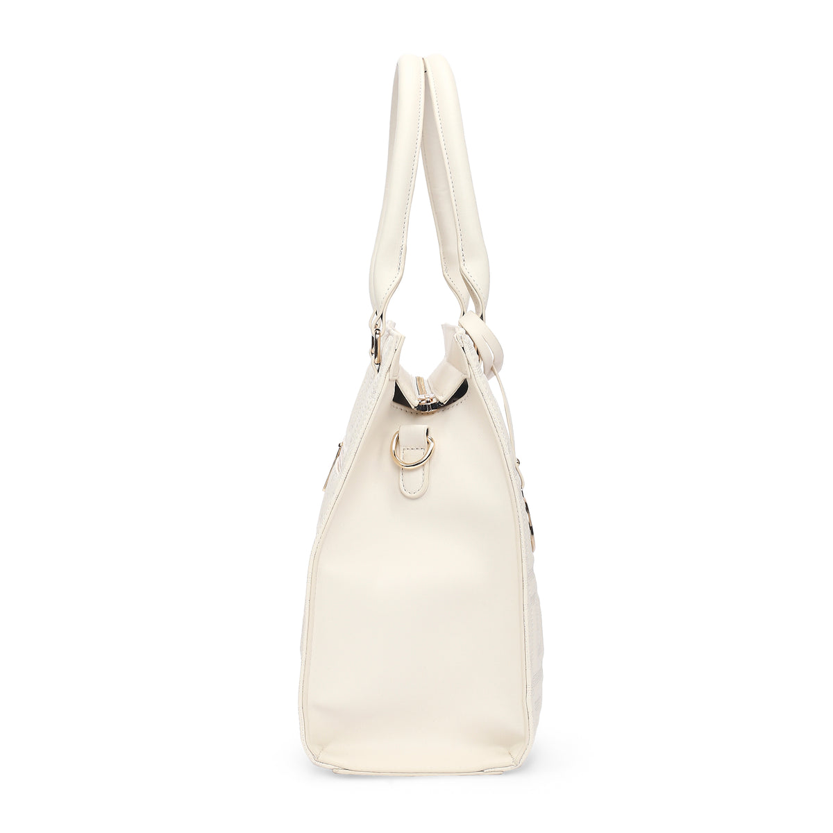 Lavie Luxe Jelly Off White Large Women's Satchel