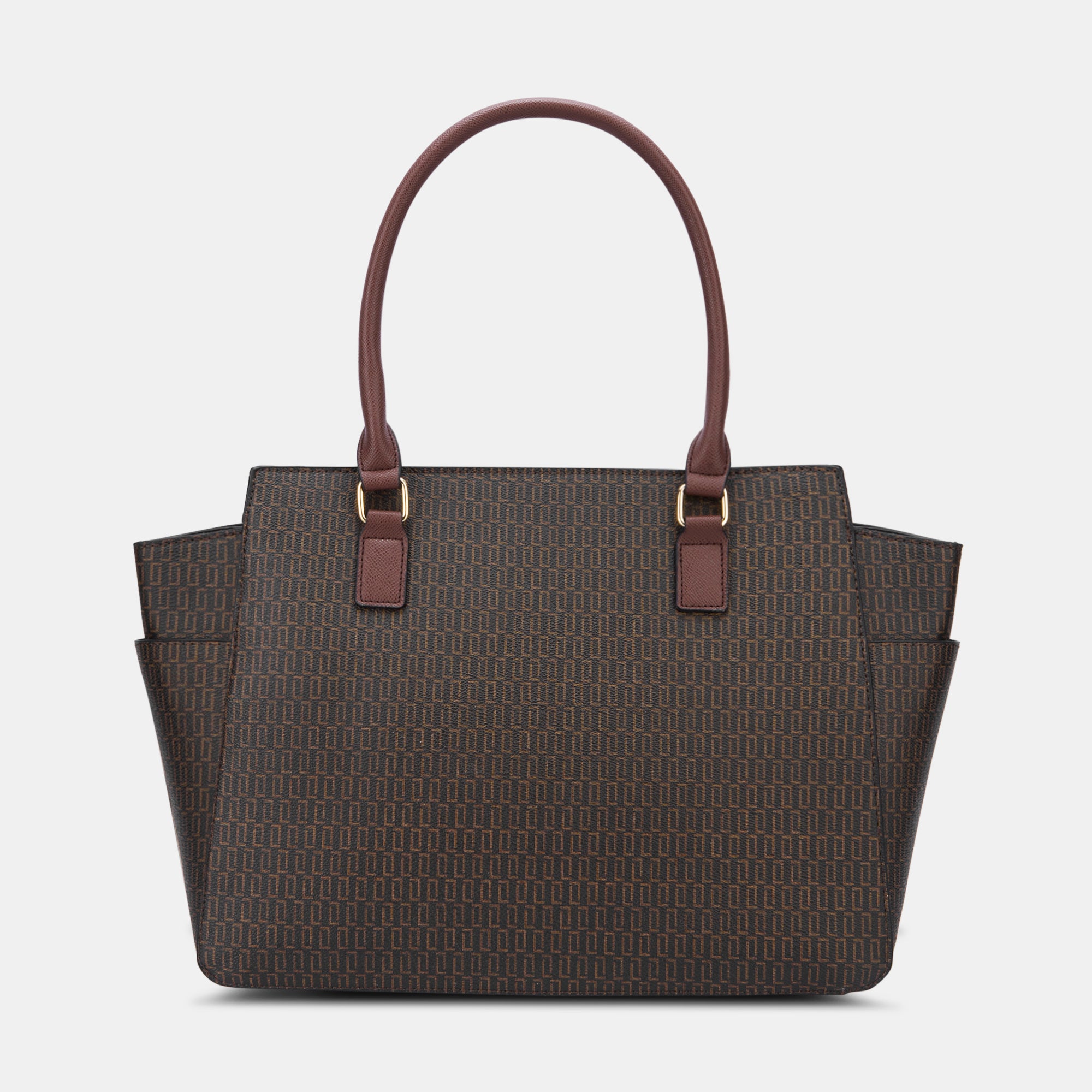 Lavie Luxe Mono Kelly Choco Large Women's Tote