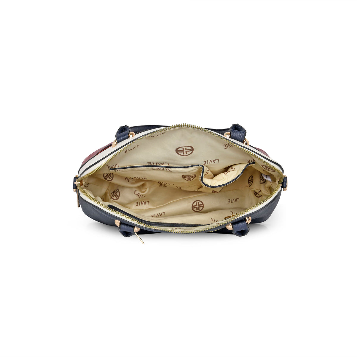 Lavie Luxe Valle Red Medium Women's Dome Satchel